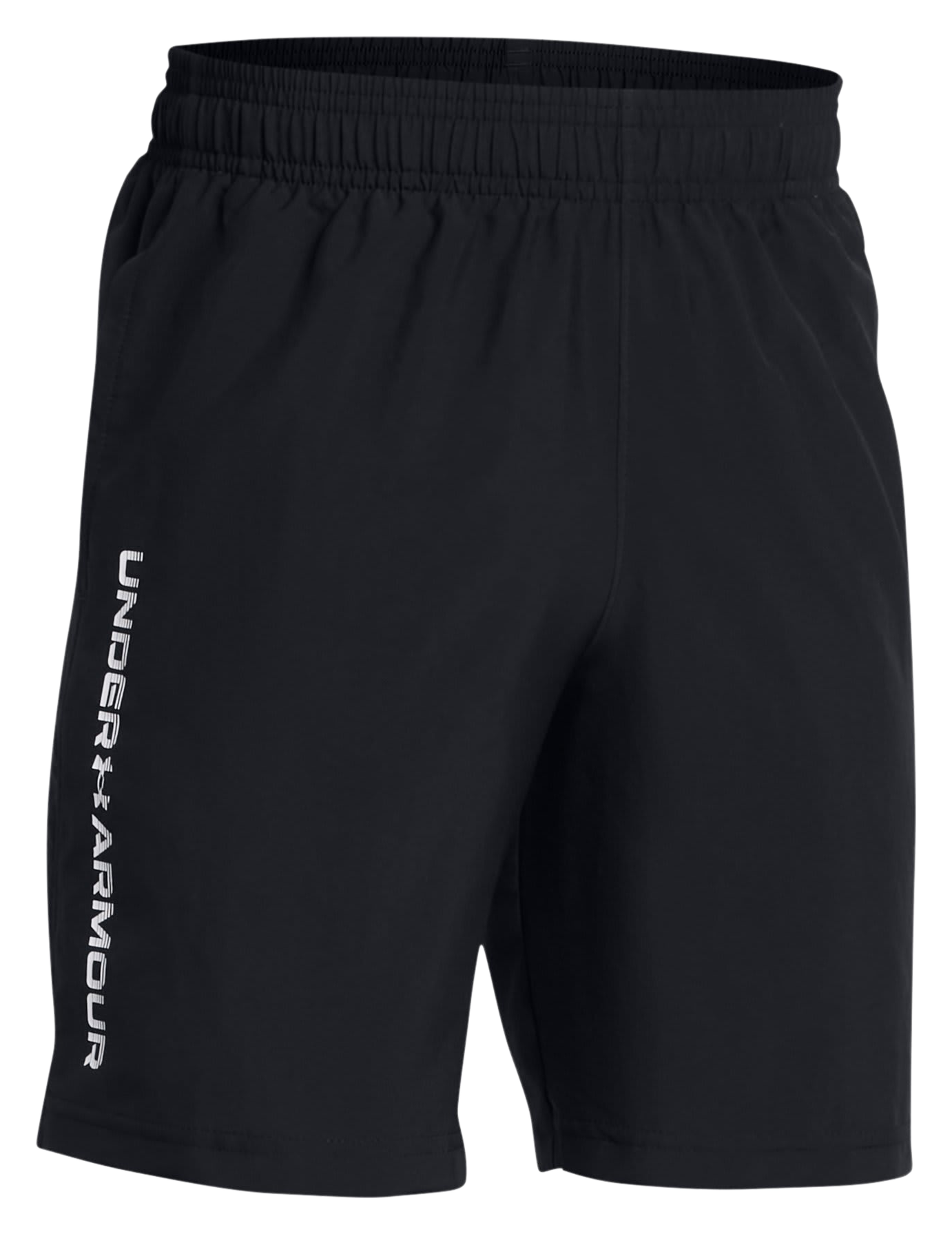 Image of Under Armour Tech Woven Wordmark Shorts for Kids - Black/White