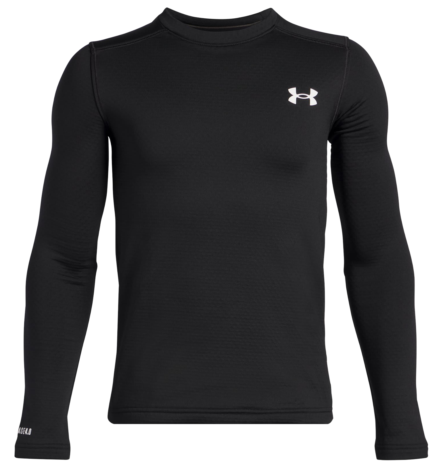 Image of Under Armour Base 4.0 Crew for Kids - Black/White
