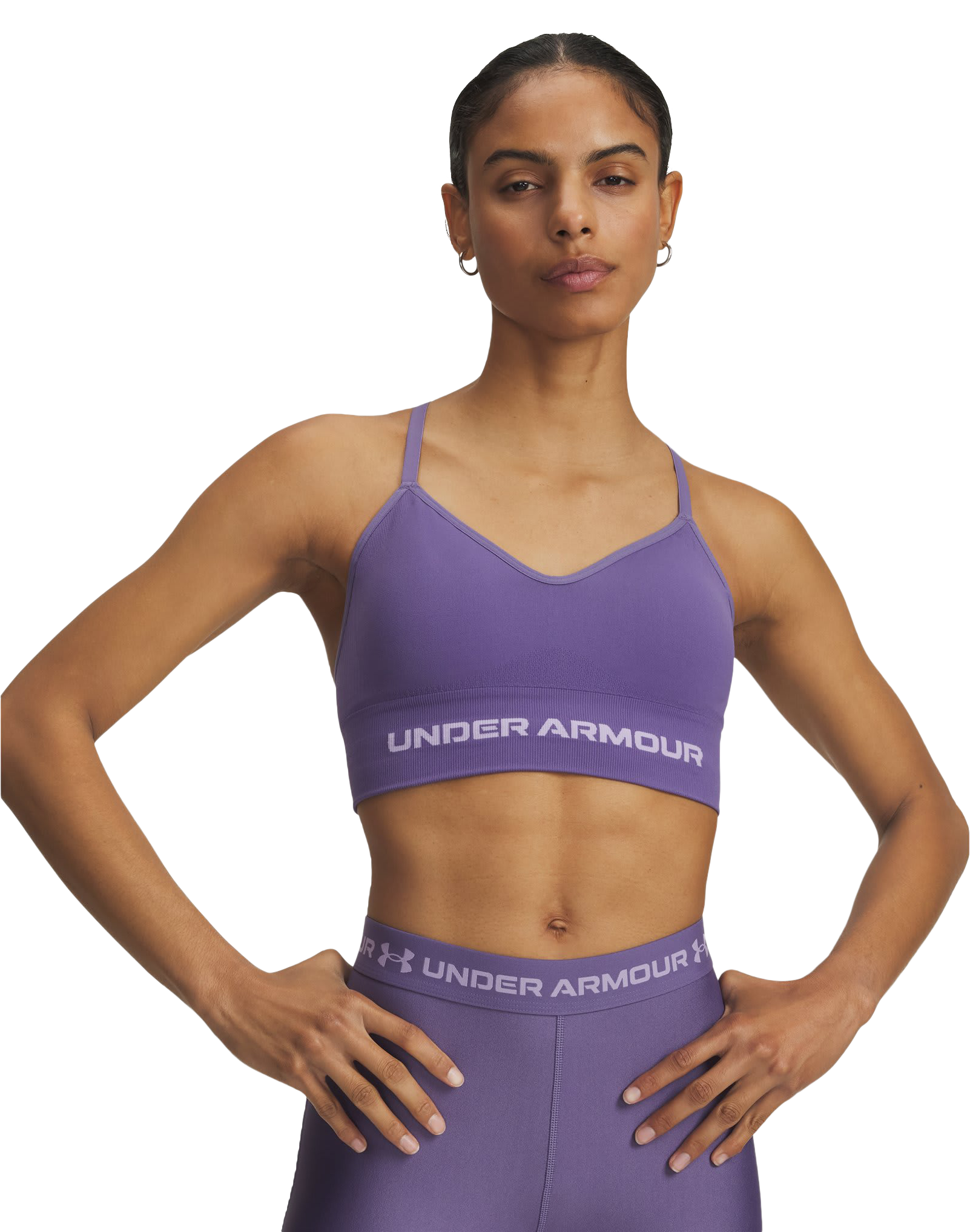 Image of Under Armour Vanish Seamless Low Sports Bra - Purple