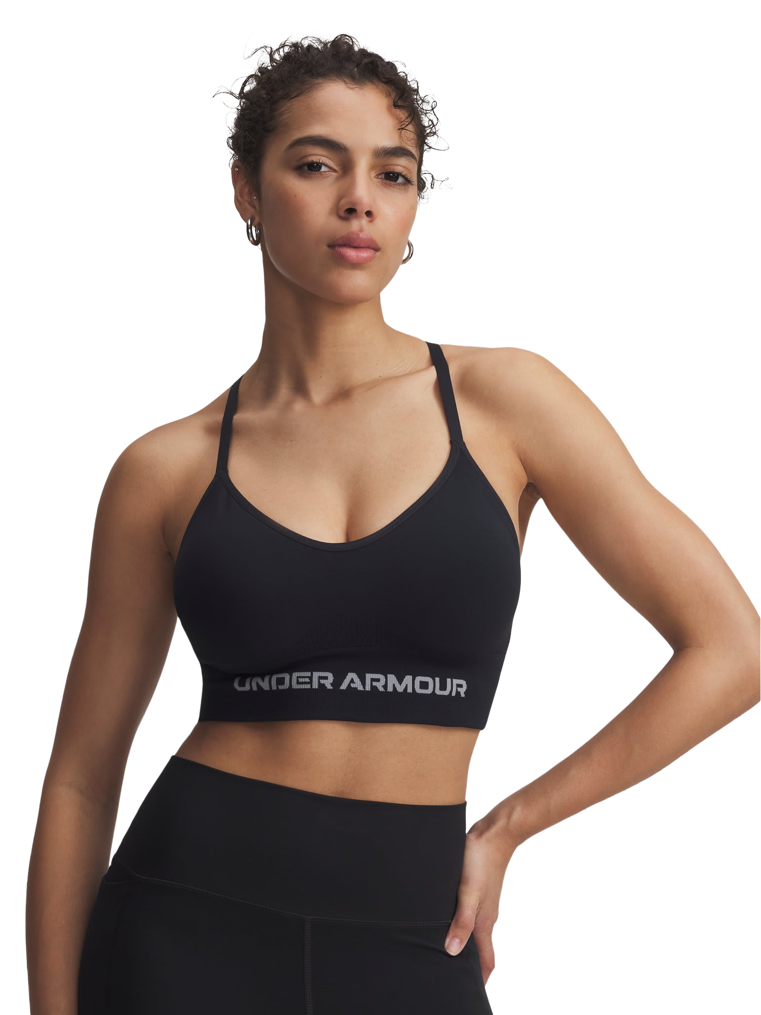 Image of Under Armour Vanish Seamless Low Sports Bra - Black