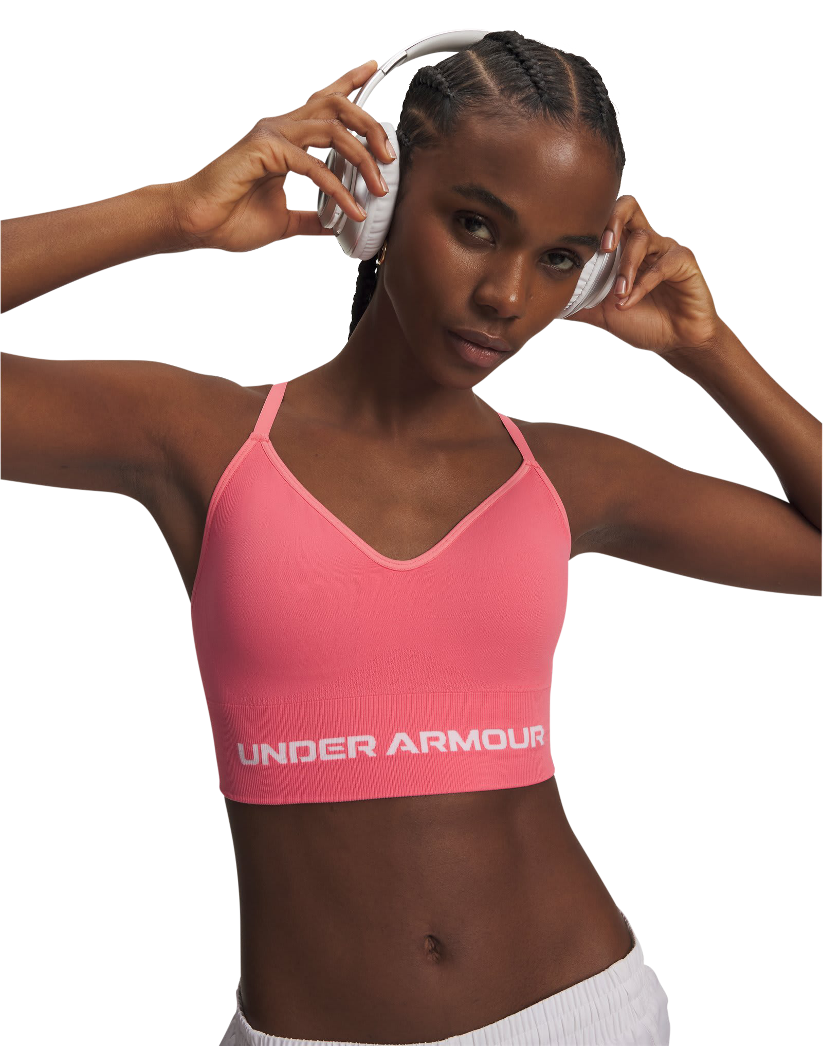 Image of Under Armour Vanish Seamless Low Sports Bra - Pink