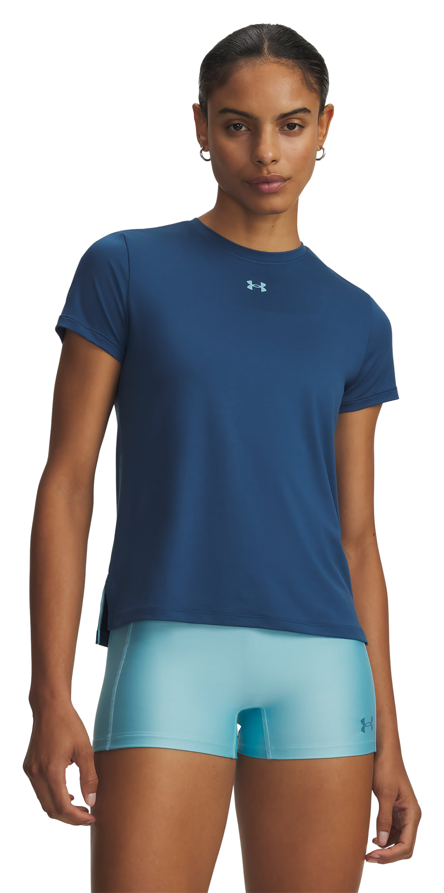 Image of Under Armour Vanish Short-Sleeve Shirt - Wham Blue/Blue Haze