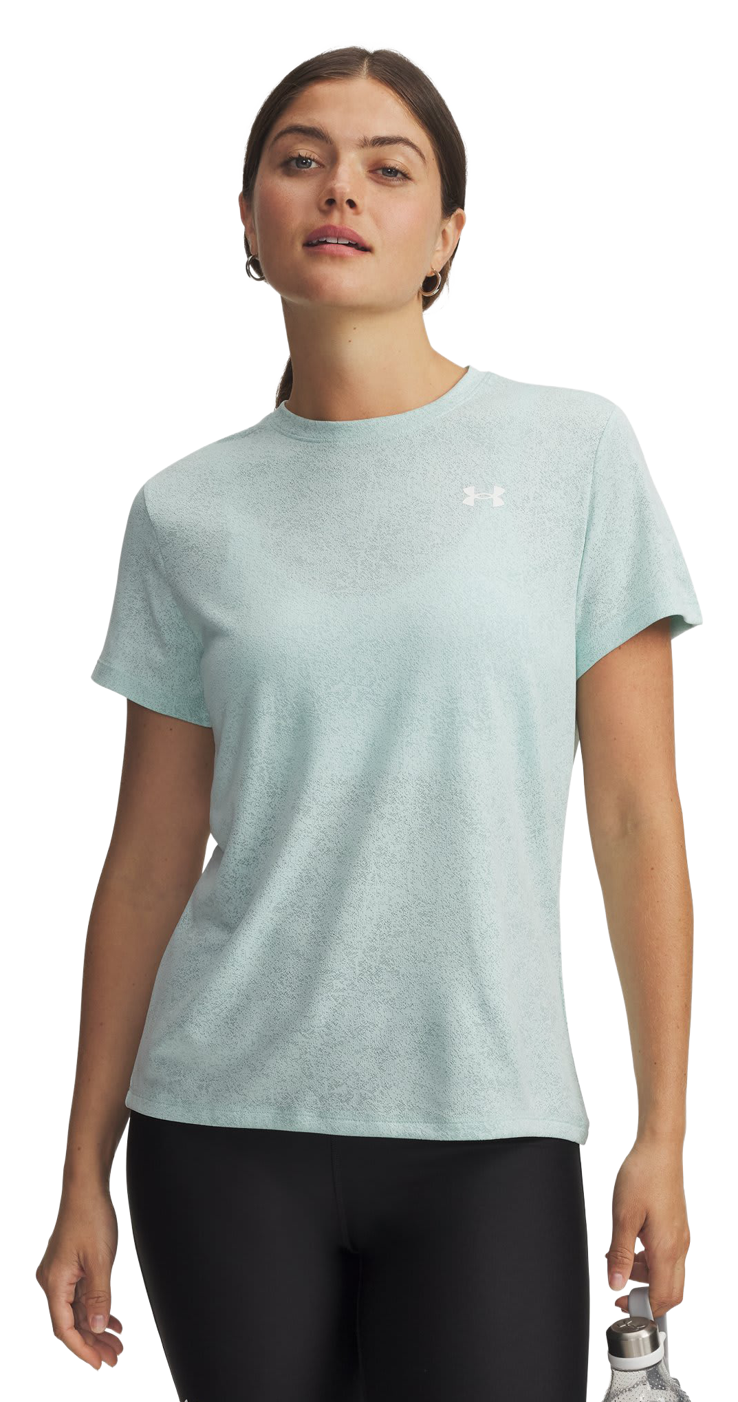 Image of Under Armour Tech Pixelate Short-Sleeve Crew-Neck T-Shirt - Refresh Mint