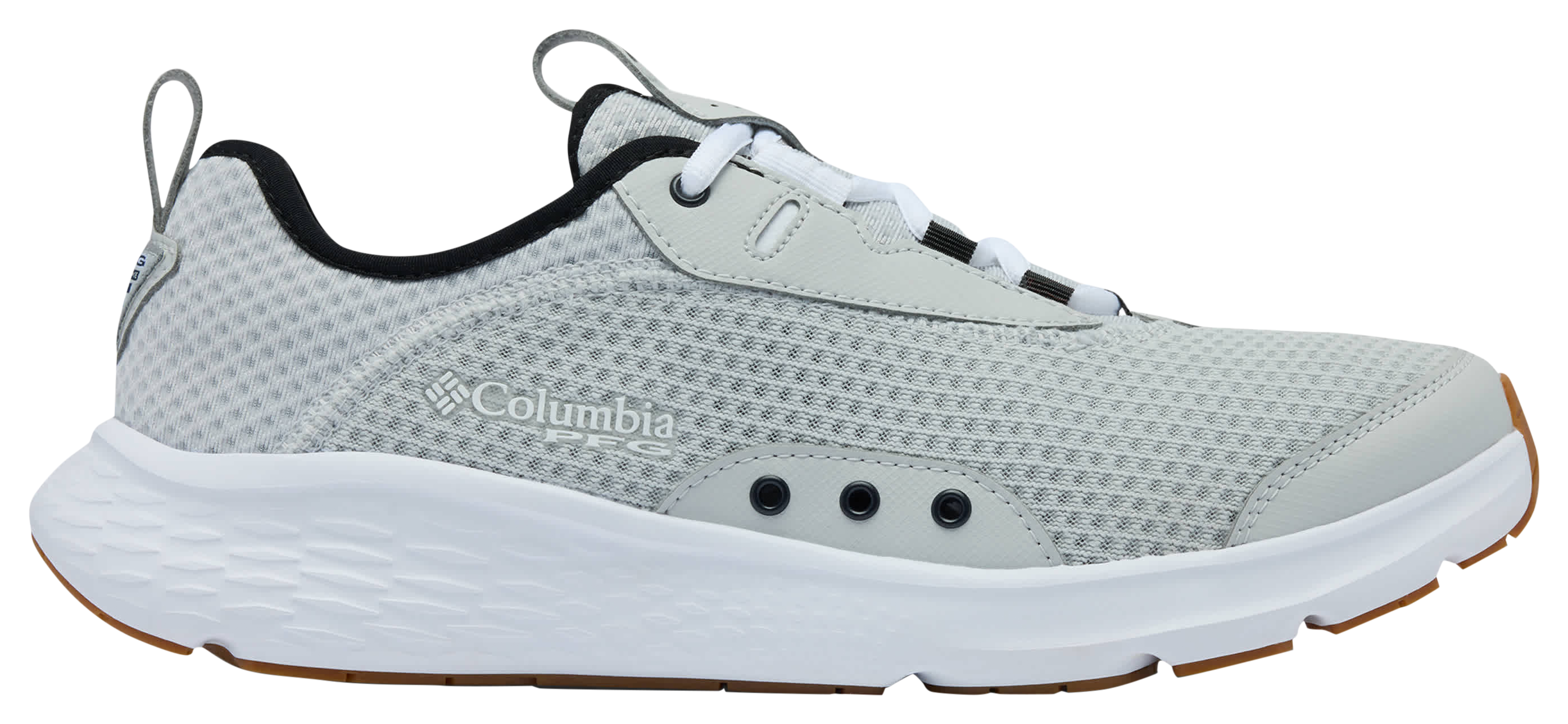 Image of Columbia Castback PFG Water Shoes for Men - Grey Ice/Black