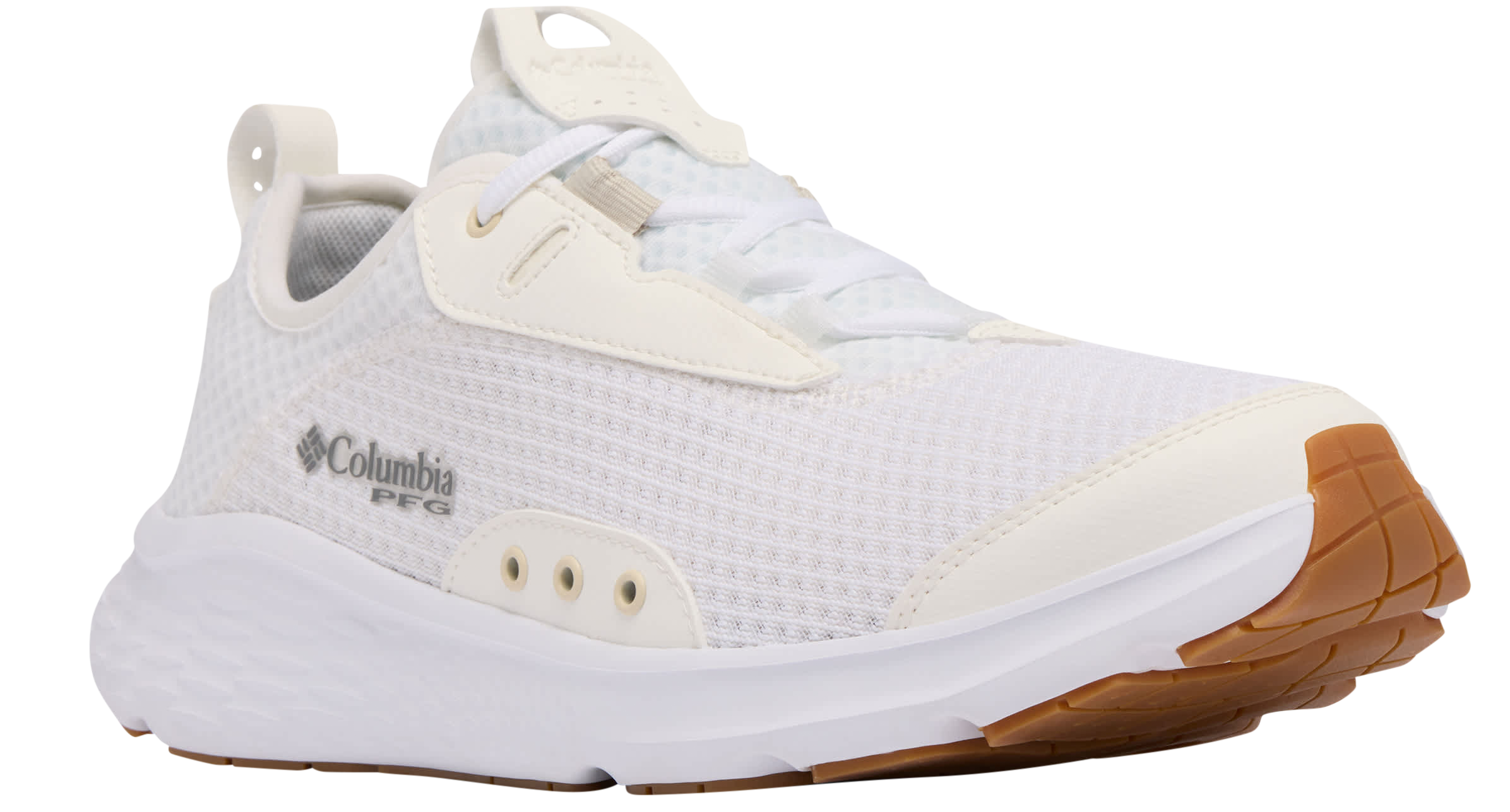Image of Columbia Castback PFG Water Shoes for Men - White/Stone
