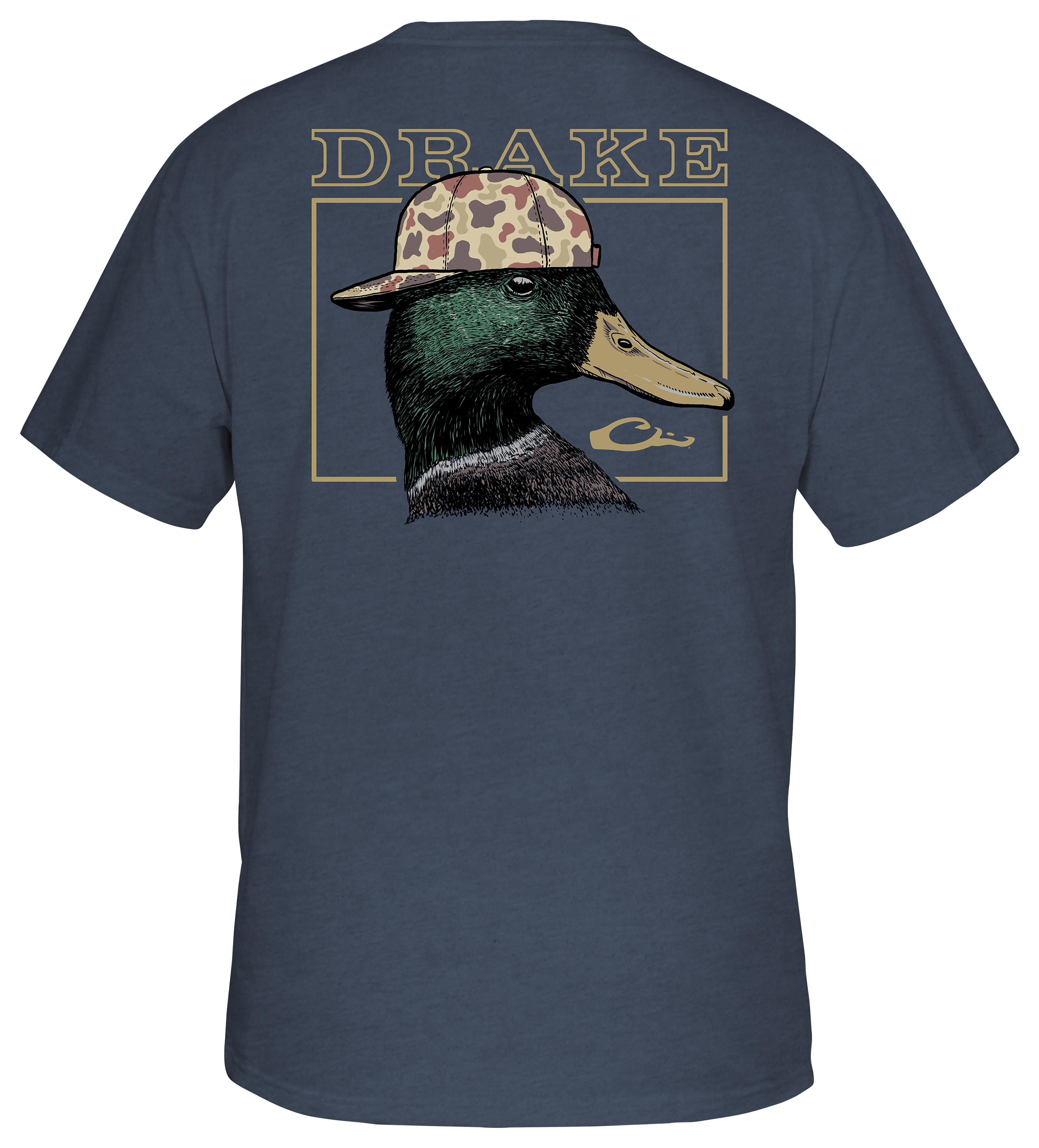 Image of Drake Waterfowl Back Cap Mallard Short-Sleeve Pocket T-Shirt - Spell Bound