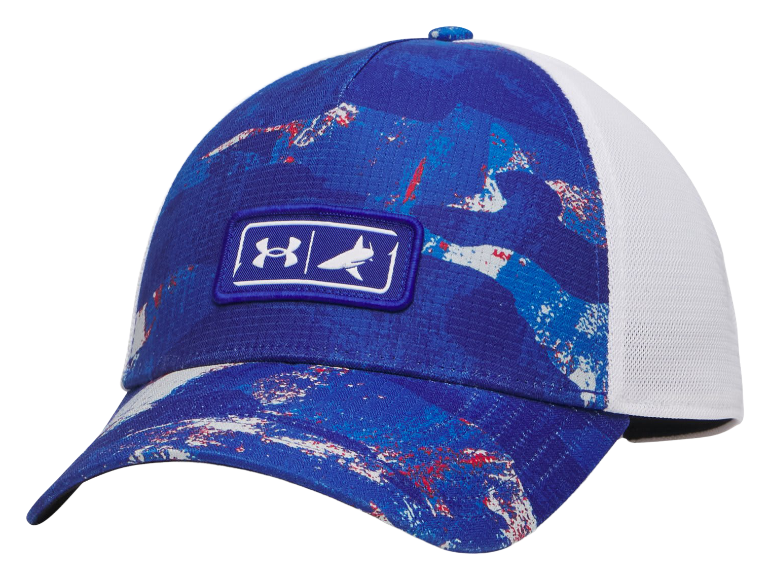 Image of Under Armour UA x BlacktipH Fish Mesh Back Snapback Trucker Cap - Blue