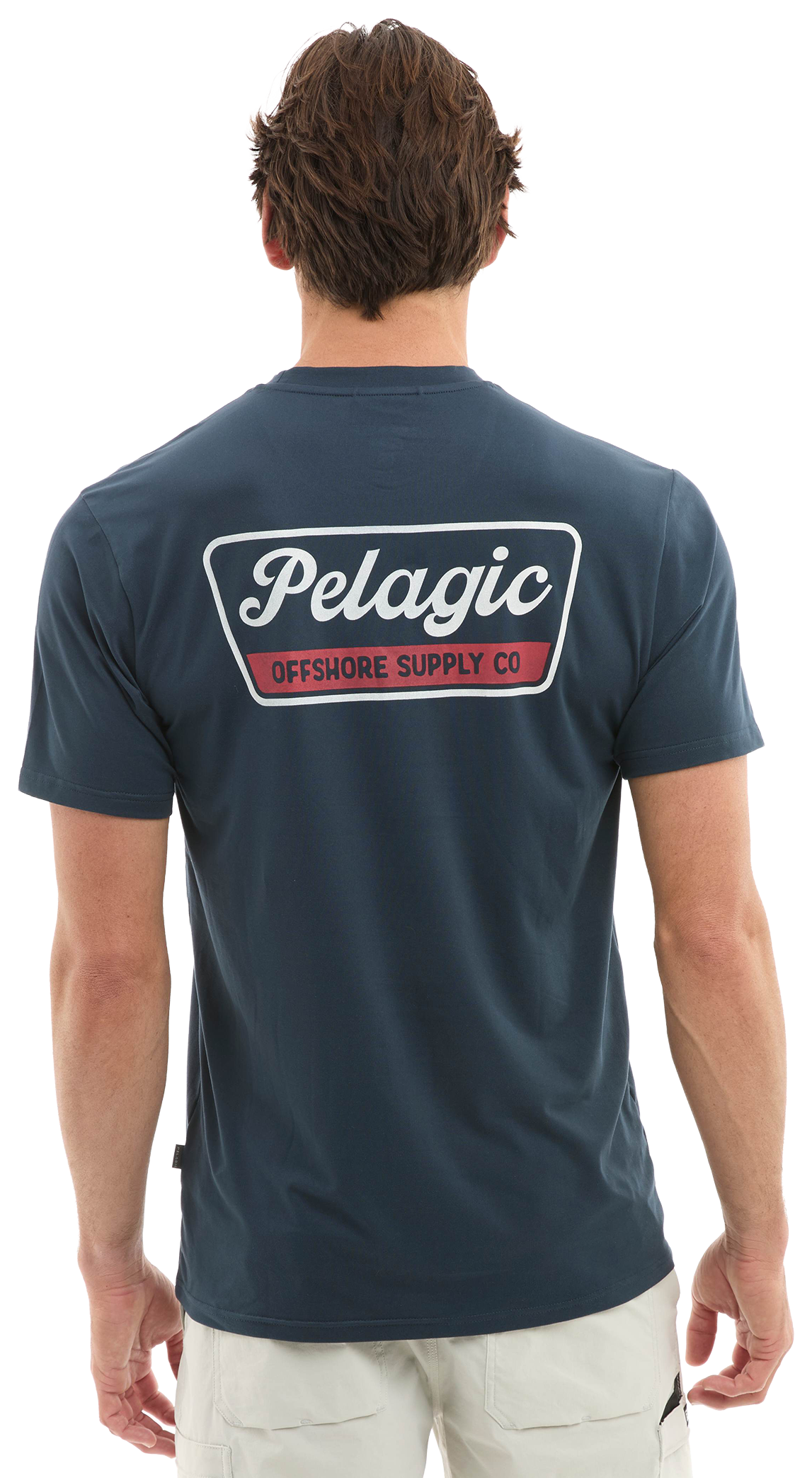 Image of Pelagic Freespool Dockline Short-Sleeve T-Shirt - Dark Navy