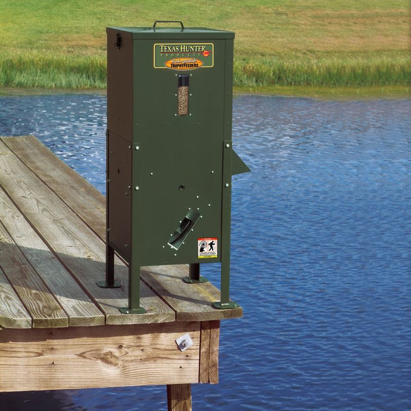 Image of Texas Hunter 70-Lb. Fish Feeder with Straight Legs