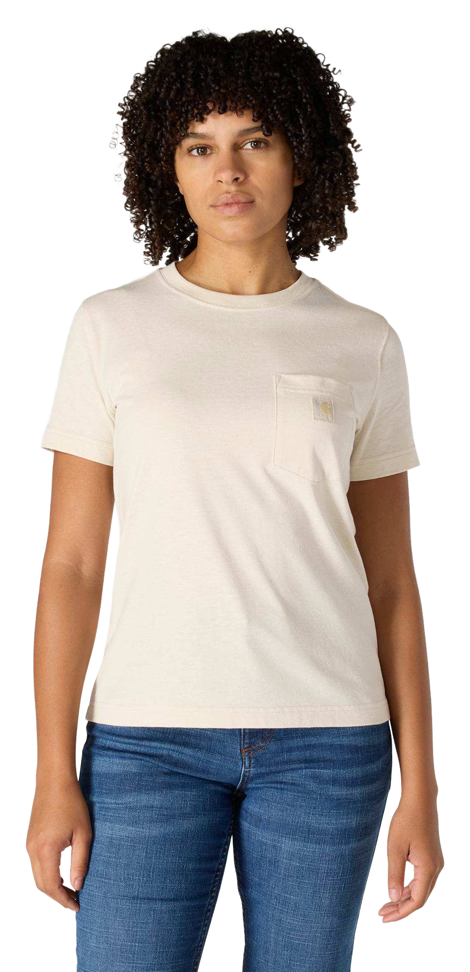 Image of Carhartt Irvine Relaxed Short-Sleeve Pocket T-Shirt - Eggshell