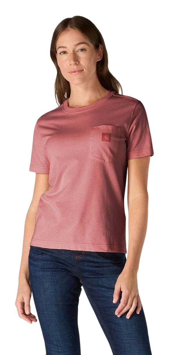 Image of Carhartt Irvine Relaxed Short-Sleeve Pocket T-Shirt - Light Amber