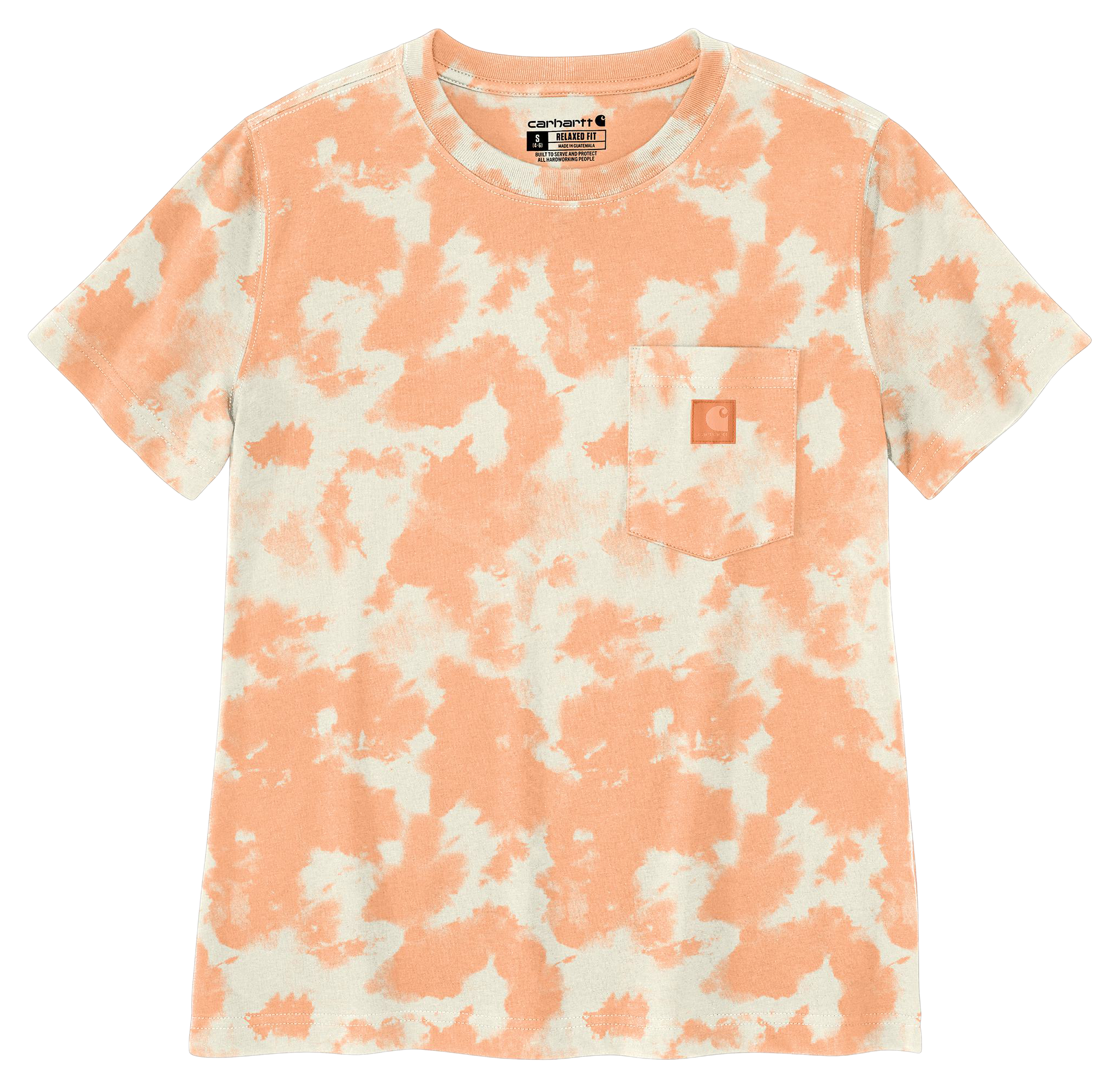 Image of Carhartt Irvine Relaxed Short-Sleeve Pocket T-Shirt - Coral Reef Watercolor Camo