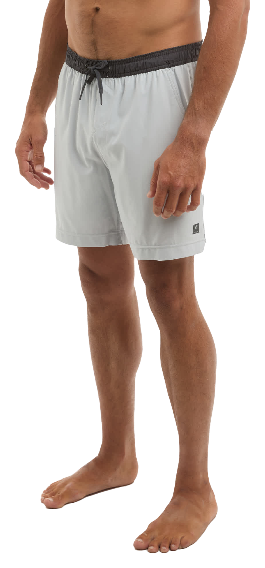 Image of Pelagic Leiday Elastic Waist Shorts - Light Grey