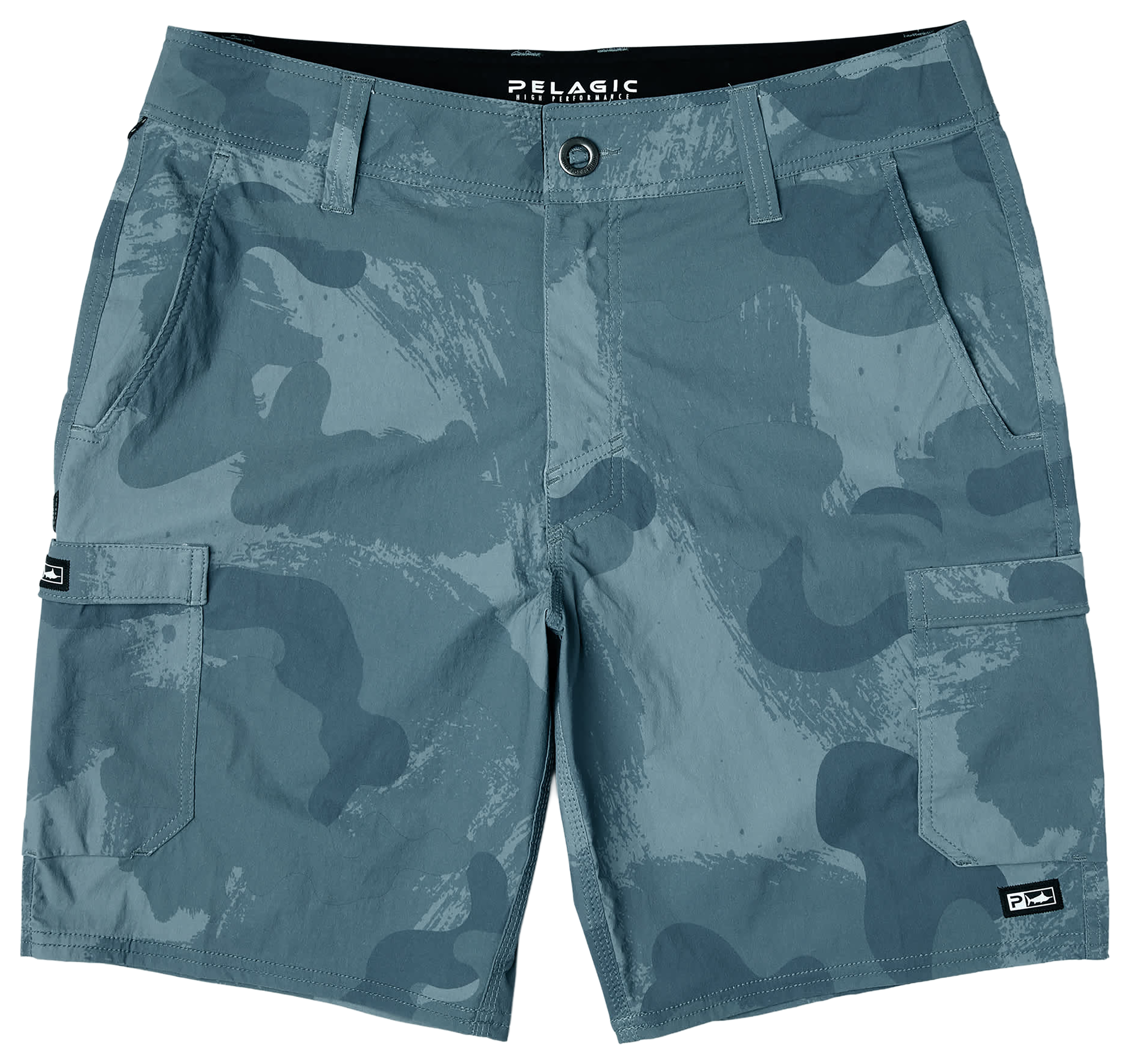 Image of Pelagic Madeira Cargo Shorts - Petrol Camo
