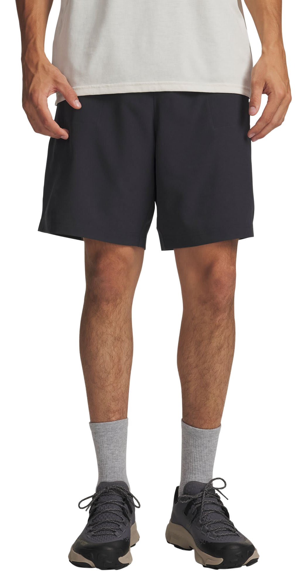 Image of Under Armour Outdoor Hybrid 2-in-1 Shorts - Anthracite/Black
