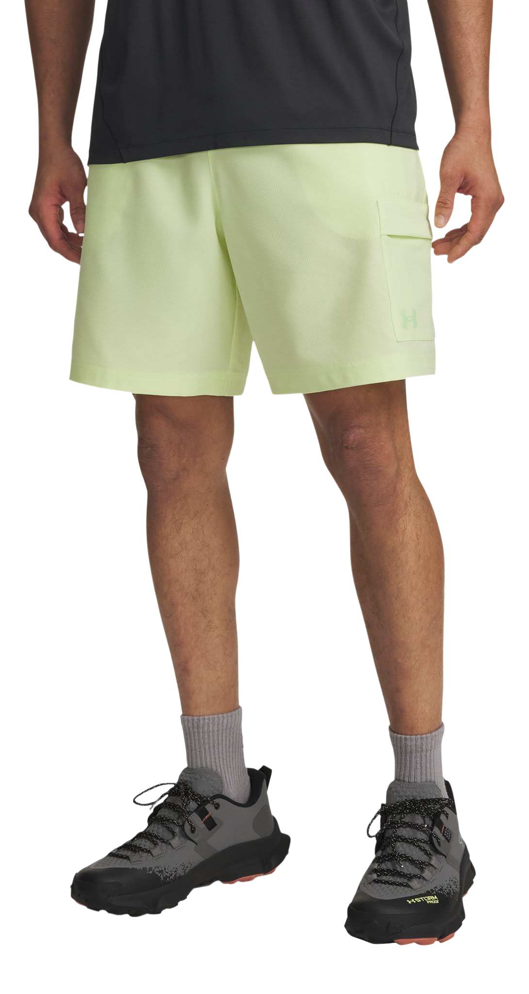 Image of Under Armour Outdoor Hybrid Shorts - Fade Green/Lumos Lime