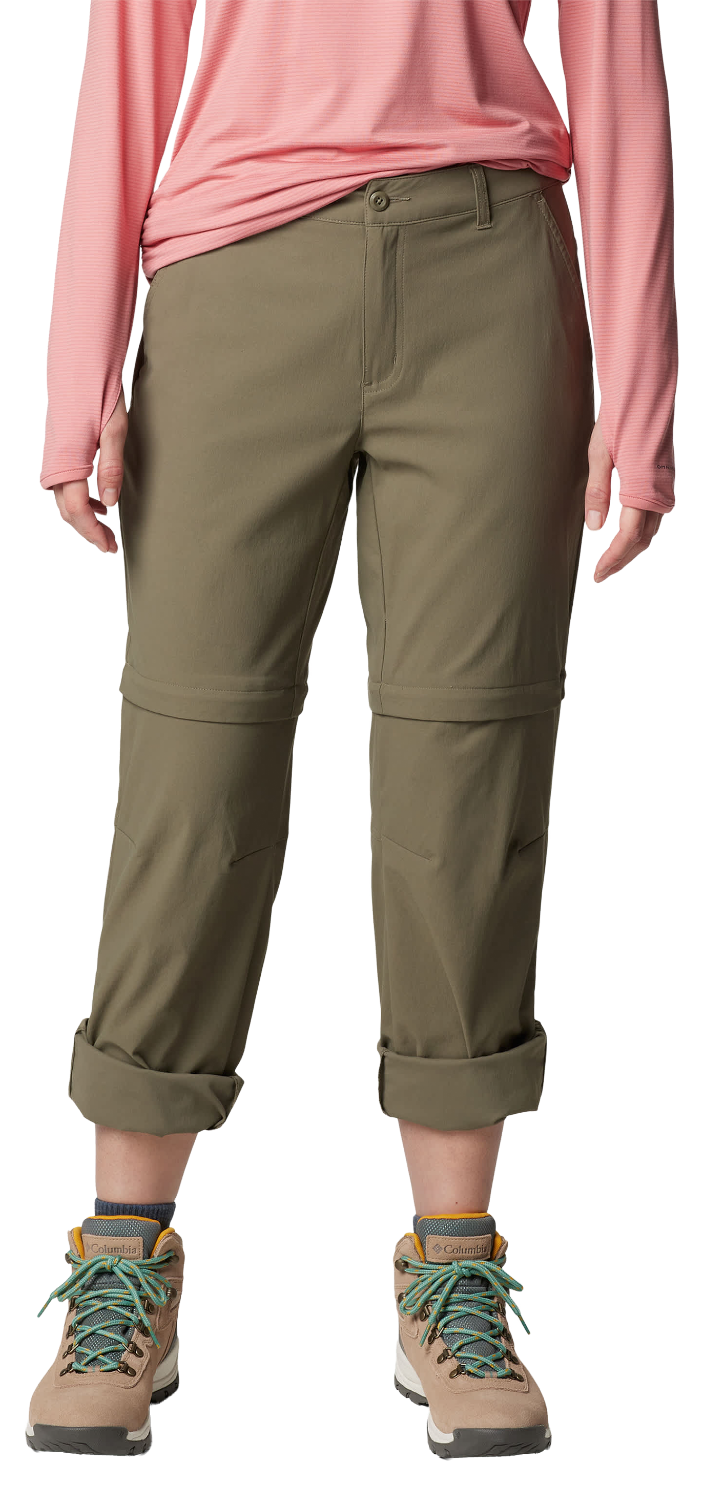 Image of Columbia Leslie Falls Convertible Pants - Stone Green