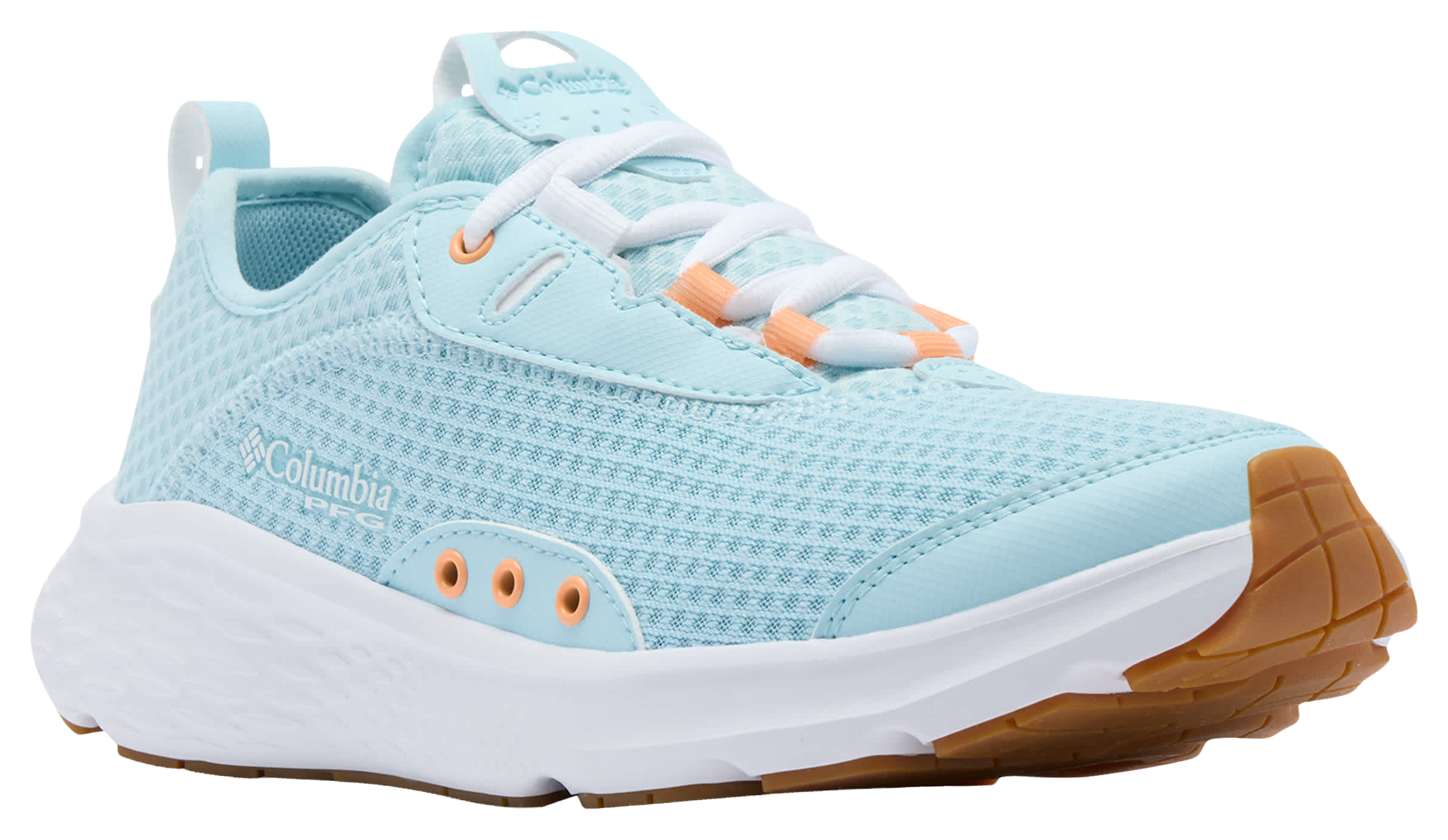 Image of Columbia PFG Castback Fishing Shoes for Women - Marine Light/Bright Nectar