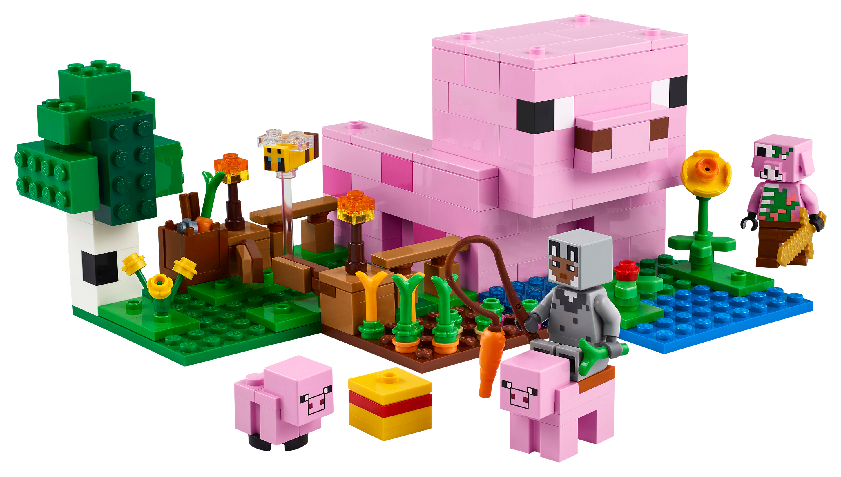 Image of LEGO Minecraft The Baby Pig House Set