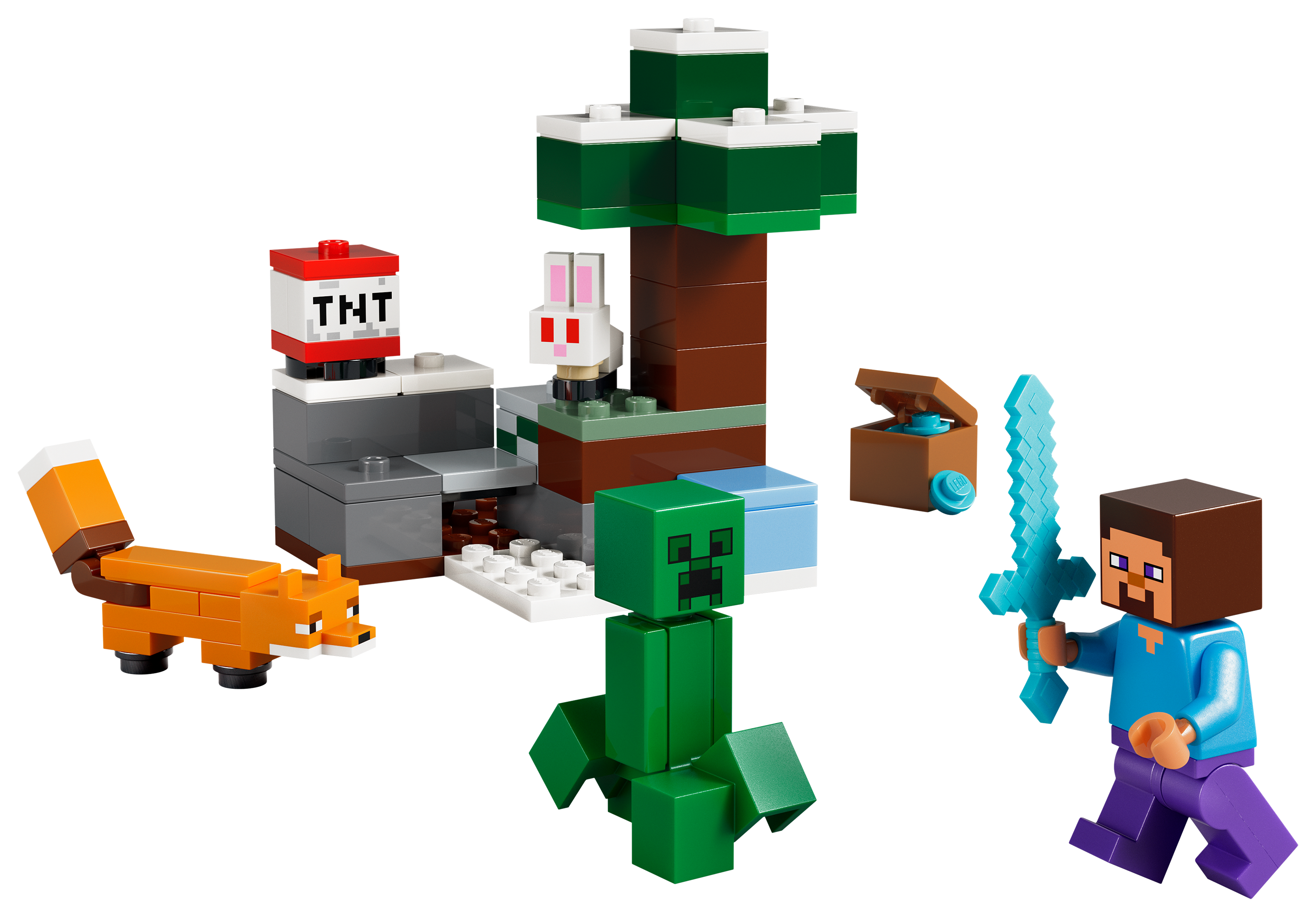 Image of LEGO Minecraft Steve's Taiga Adventure Set
