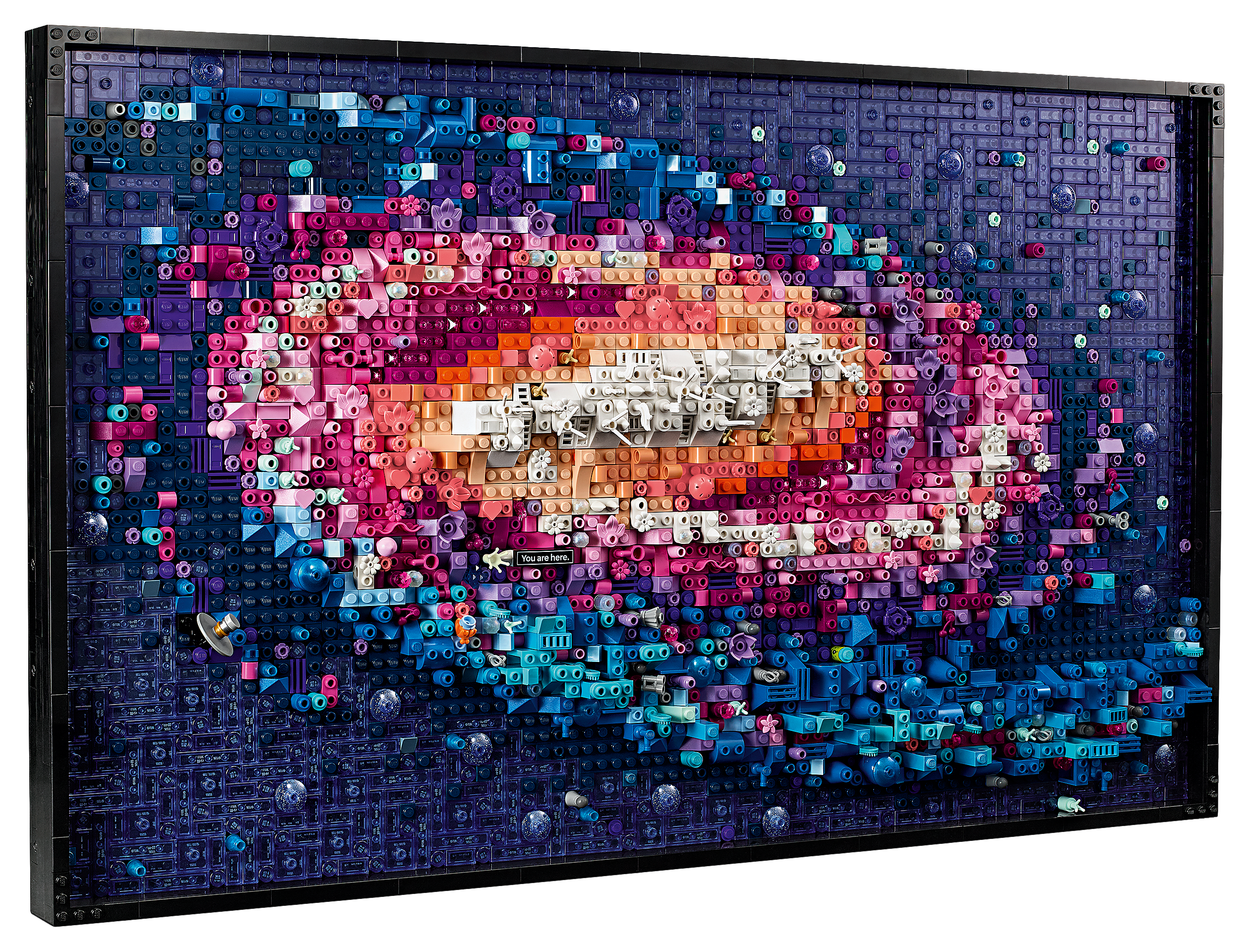 Image of The Milky Way Galaxy with this incredible LEGO wall art