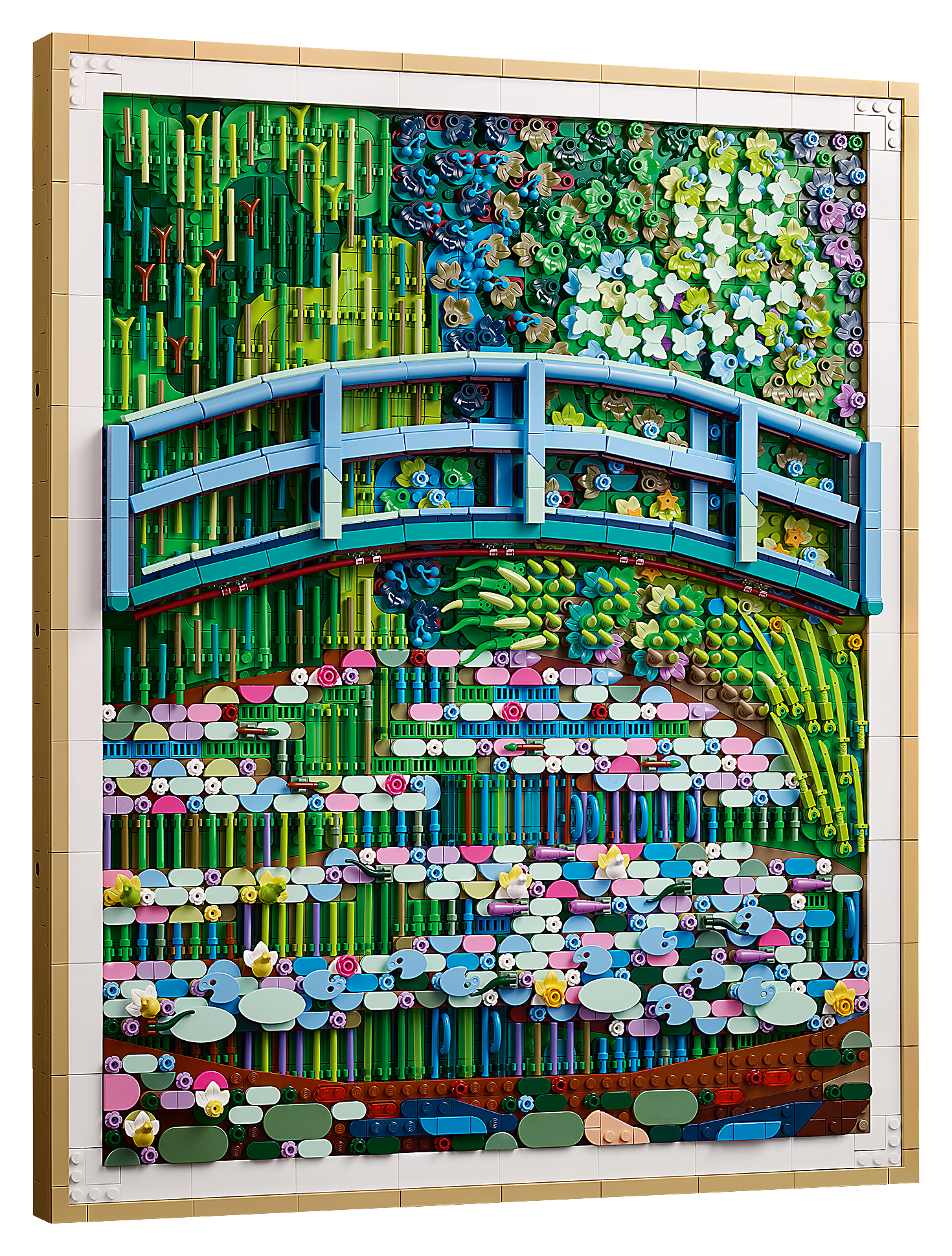 Image of LEGO Art Claude Monet Bridge over a Pond of Water Lilies