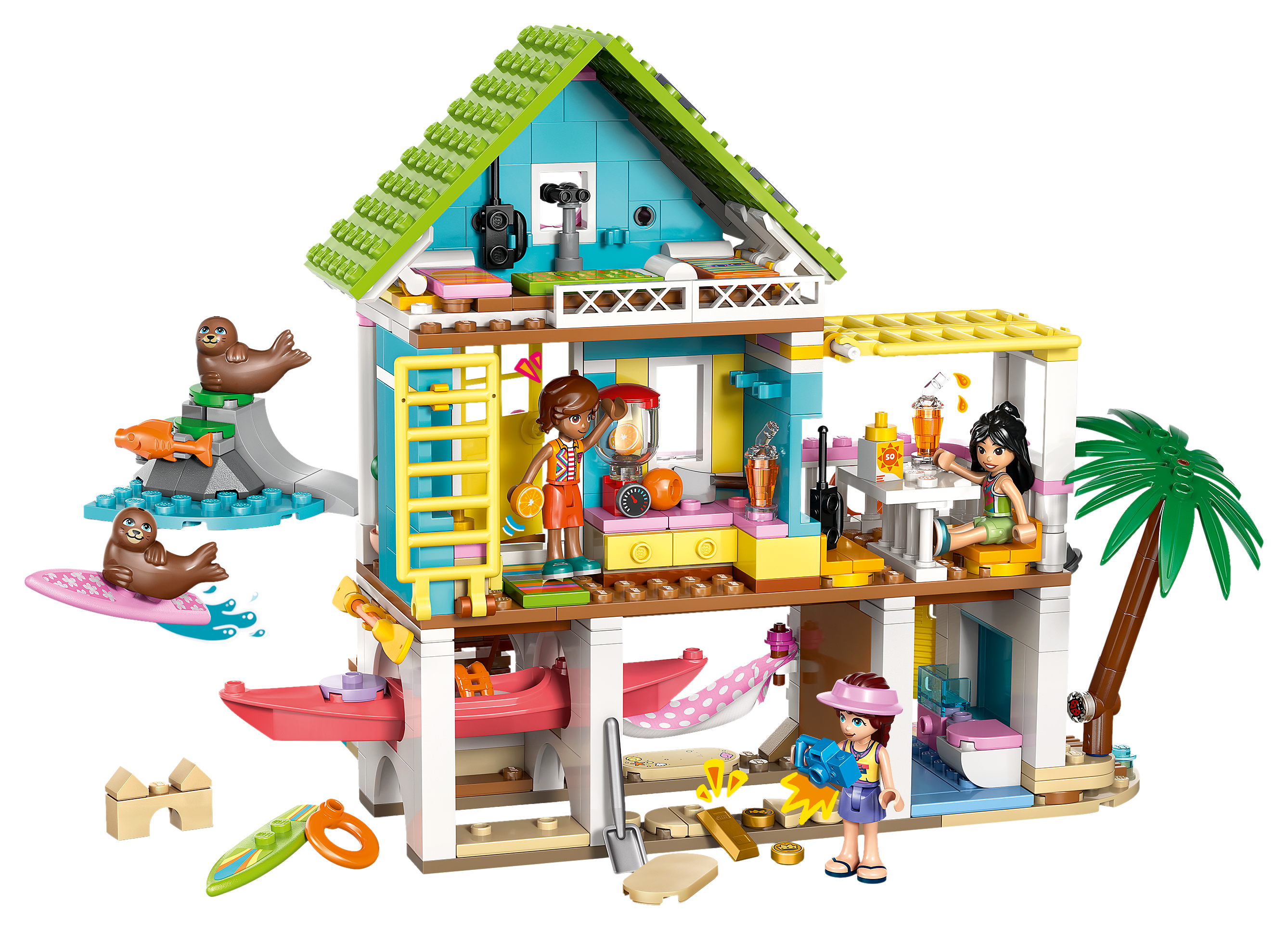 Image of LEGO Friends Beach House with Seals Set