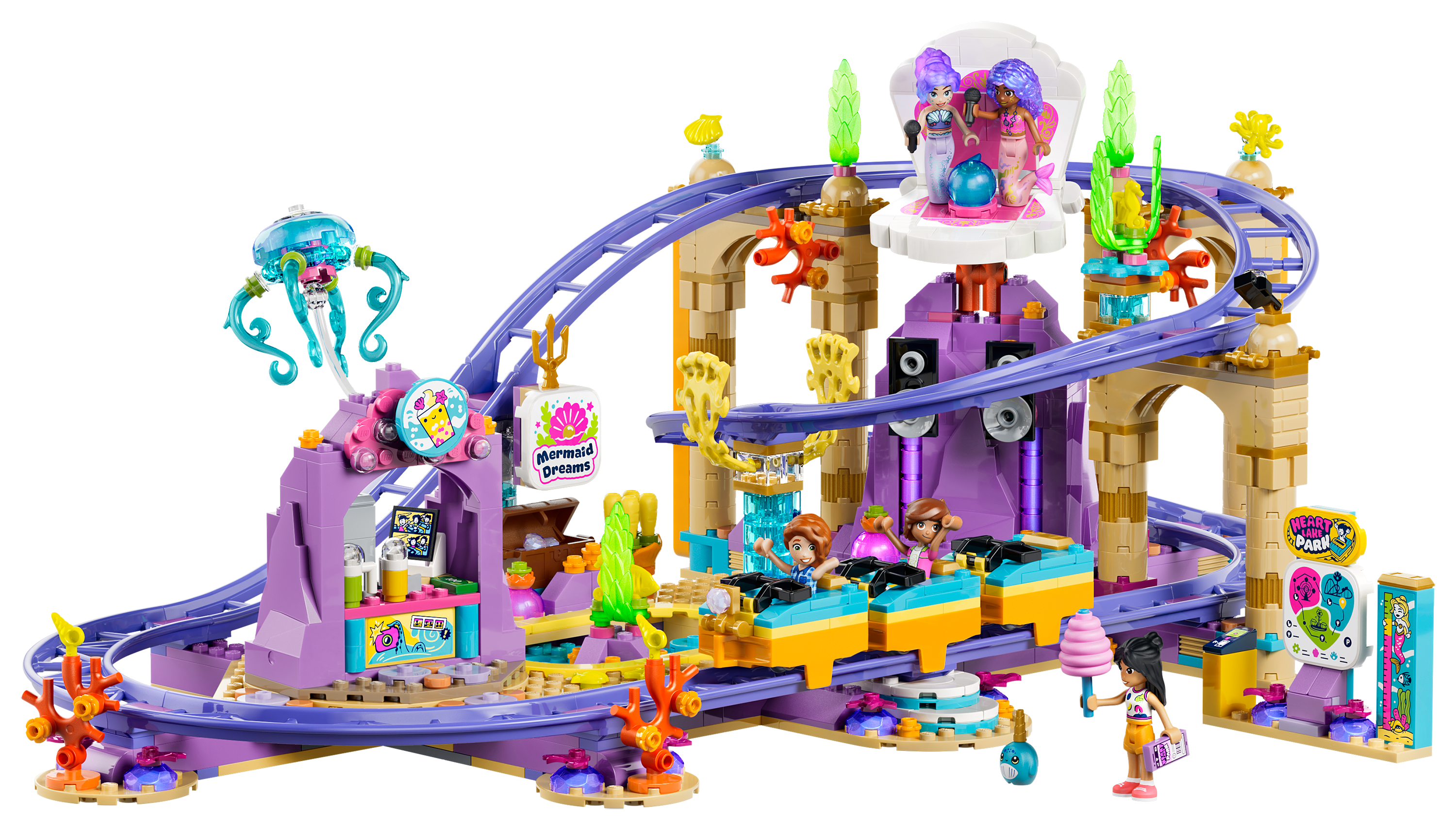 Image of LEGO Friends Mermaid Roller Coaster Ride Set