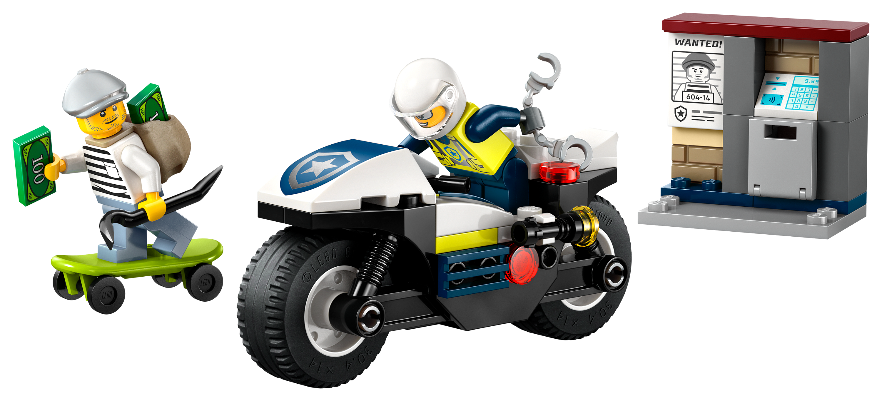 Image of LEGO City Police Motorcycle Chase Set