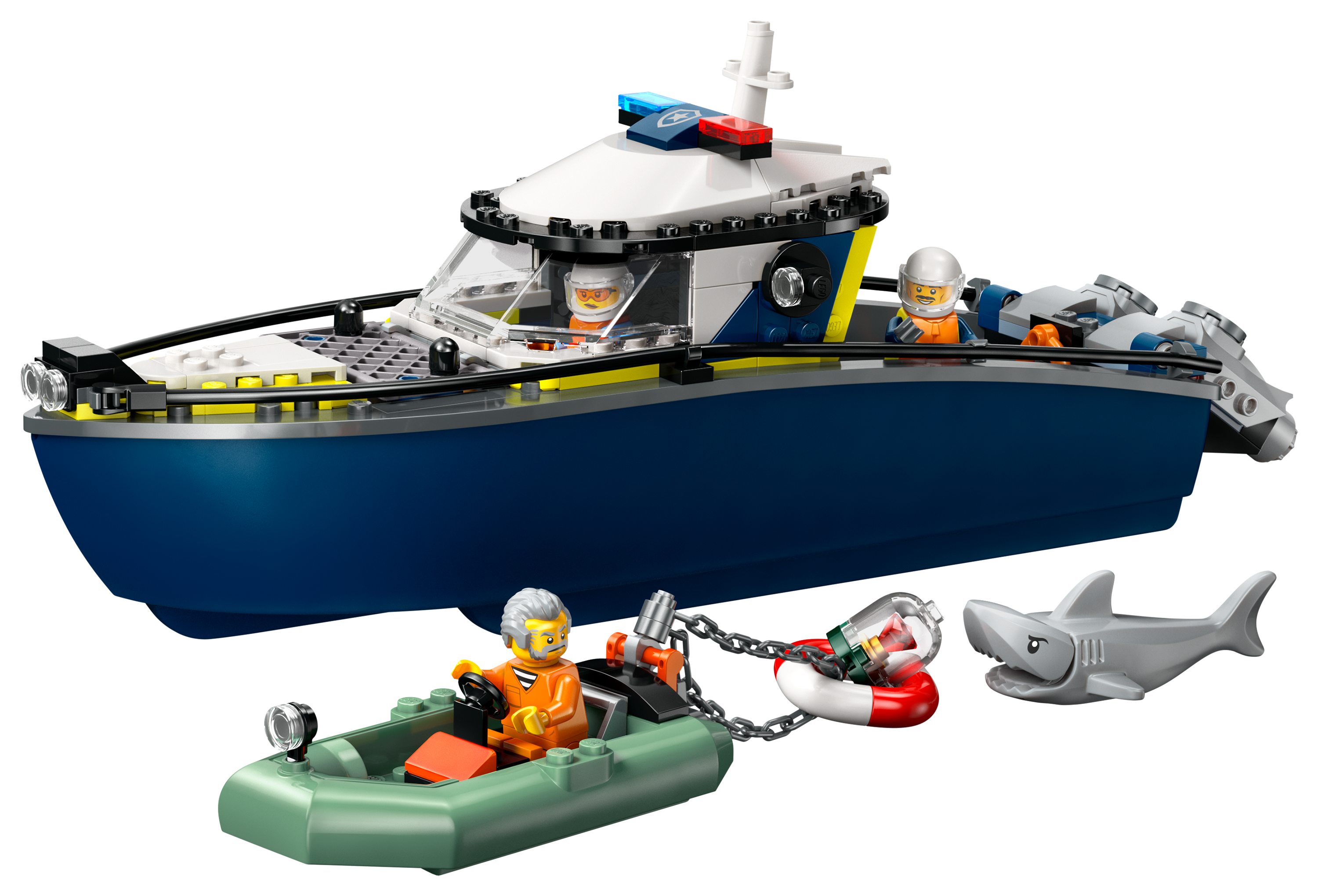 Image of LEGO City Police Boat Chase Set