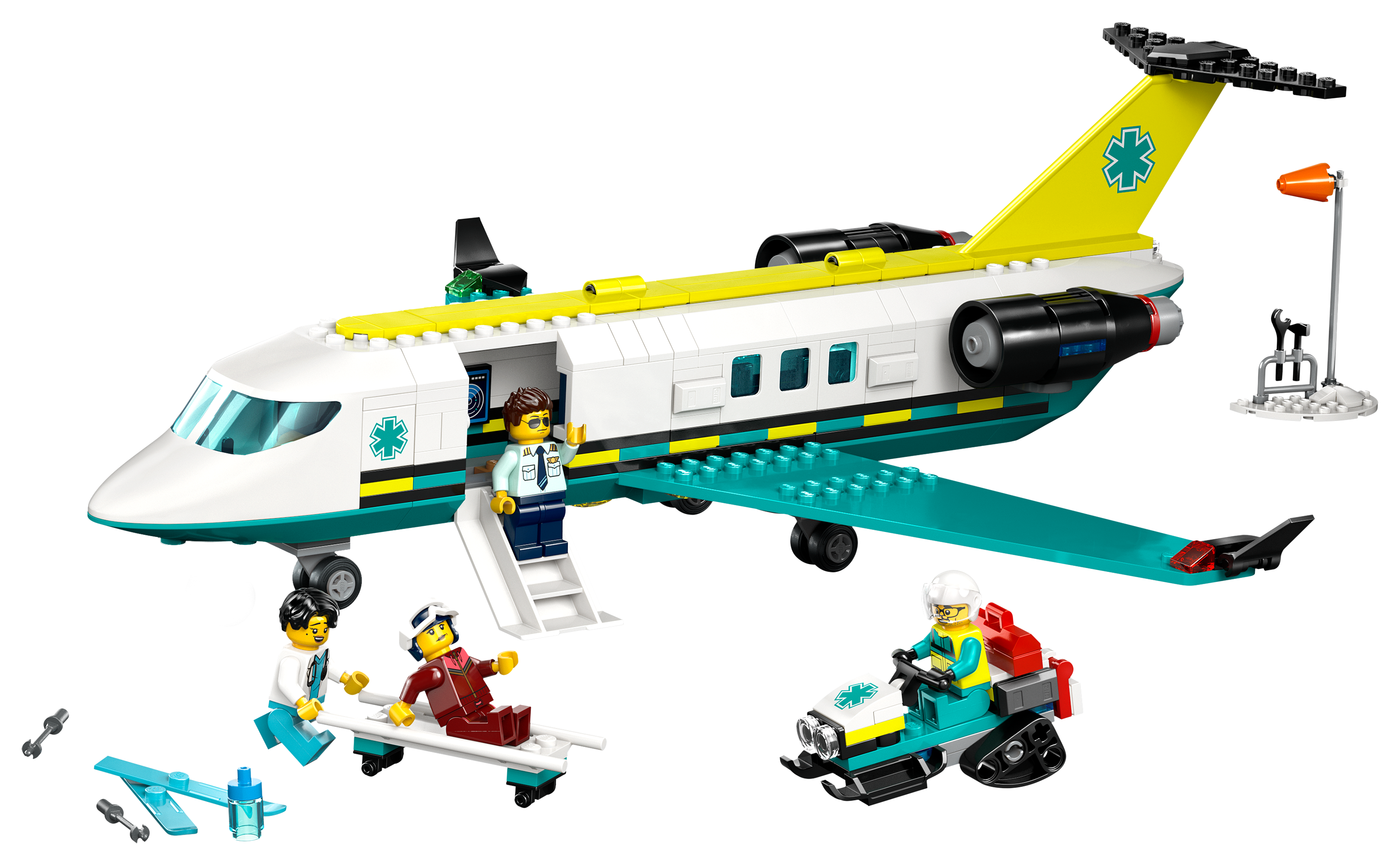Image of LEGO City Emergency Air Ambulance Airplane Set