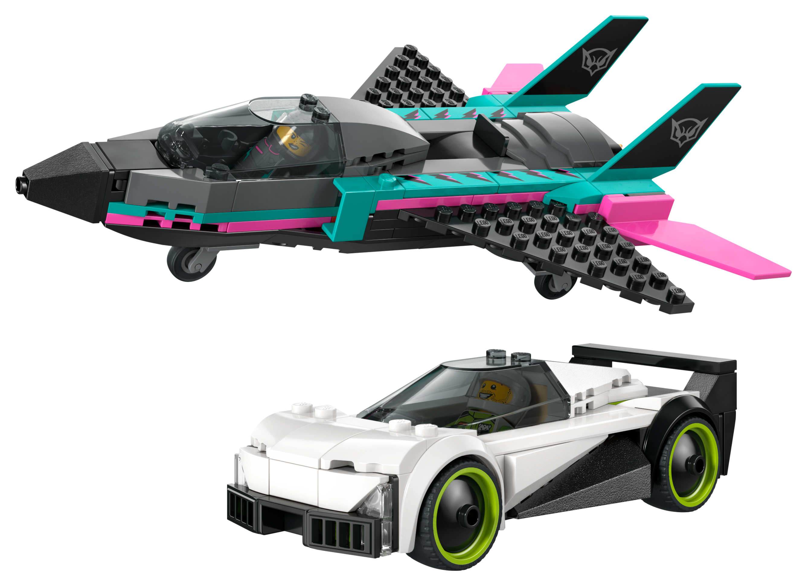 Image of LEGO City Jet vs. Car Set