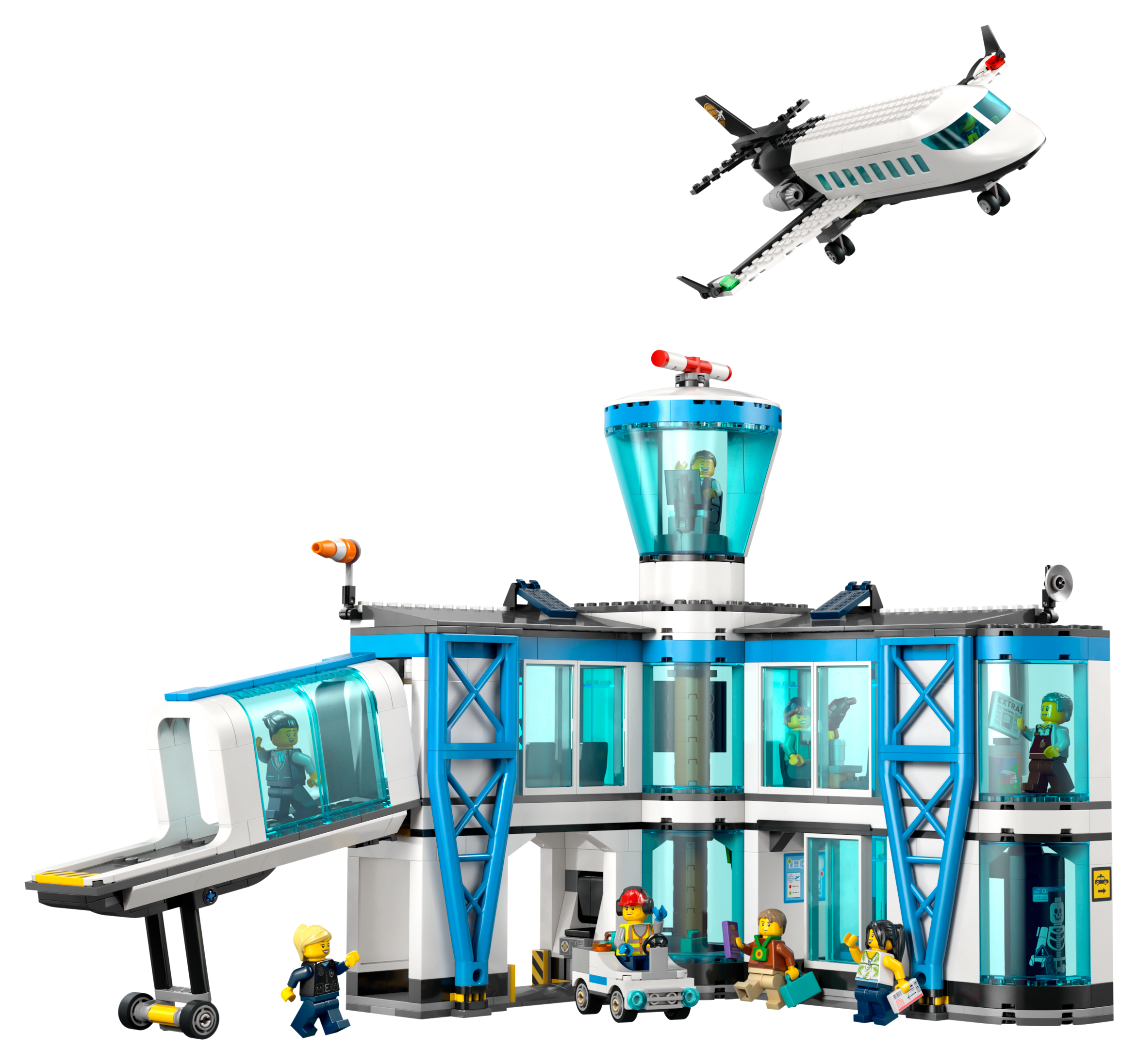 Image of LEGO City Airport With Airplane Set