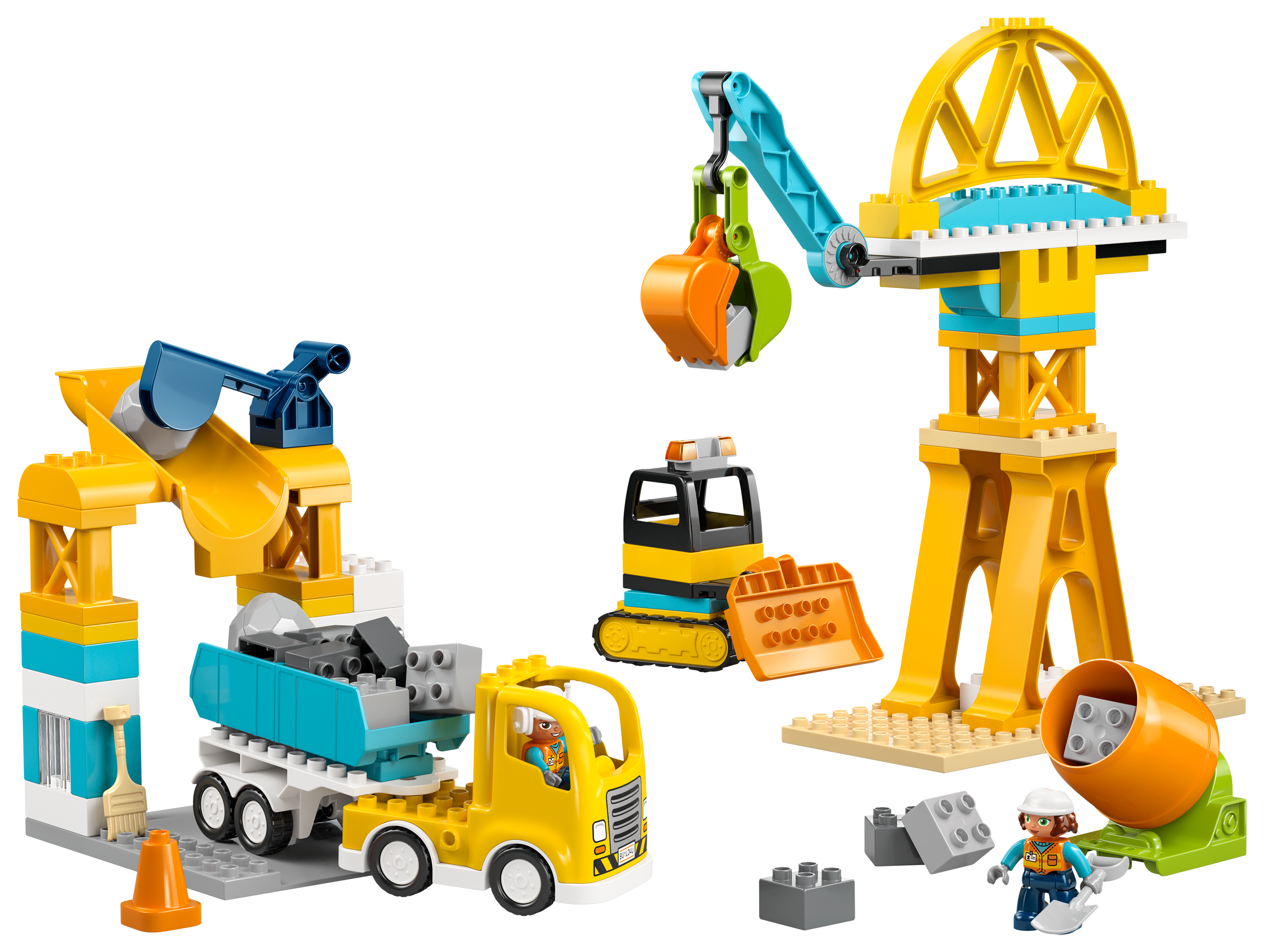 Image of LEGO Duplo 3 in 1 Construction Site and Vehicles Set