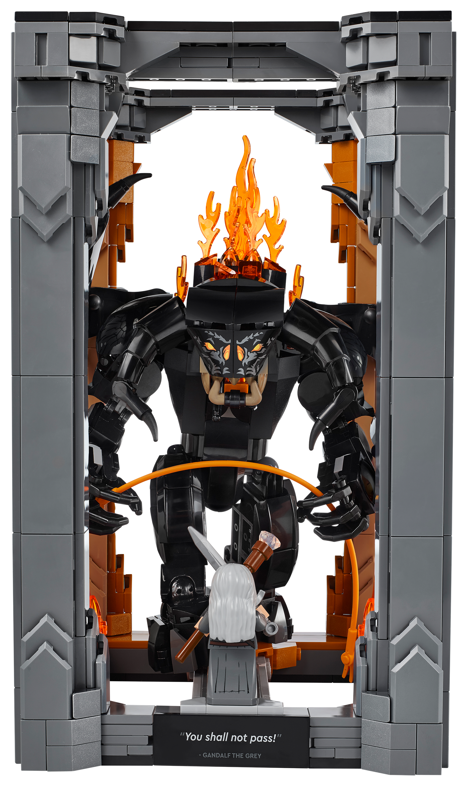 Image of LEGO Icons The Lord of the Rings: Balrog Book Nook Set