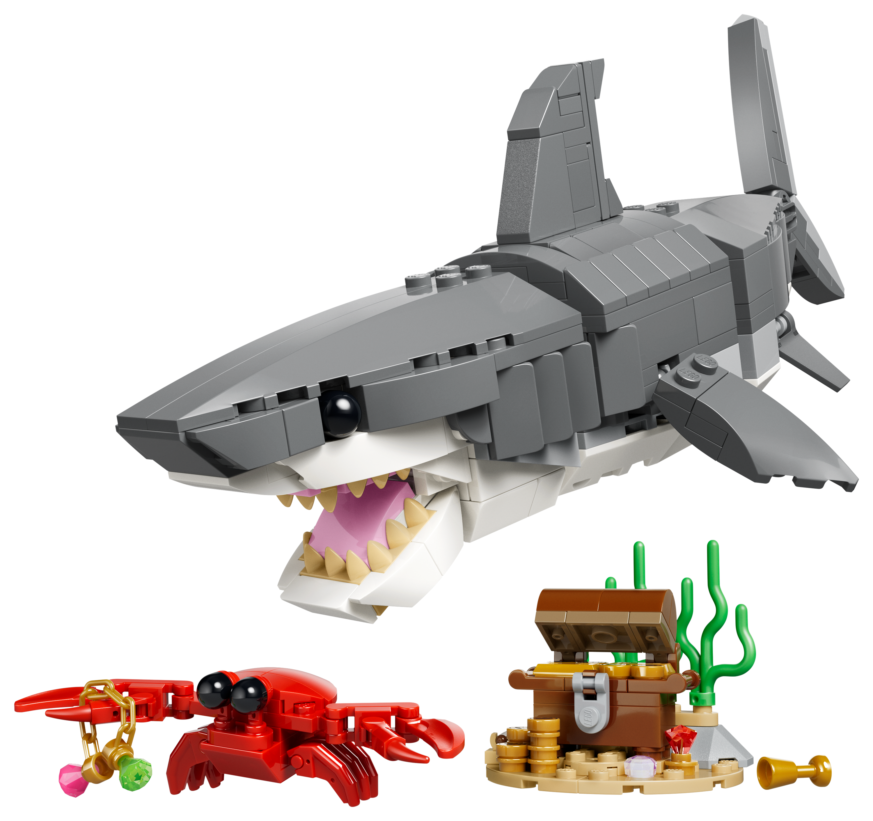 Image of LEGO Creator 3-in-1 Fierce Shark with a Treasure Chest Set