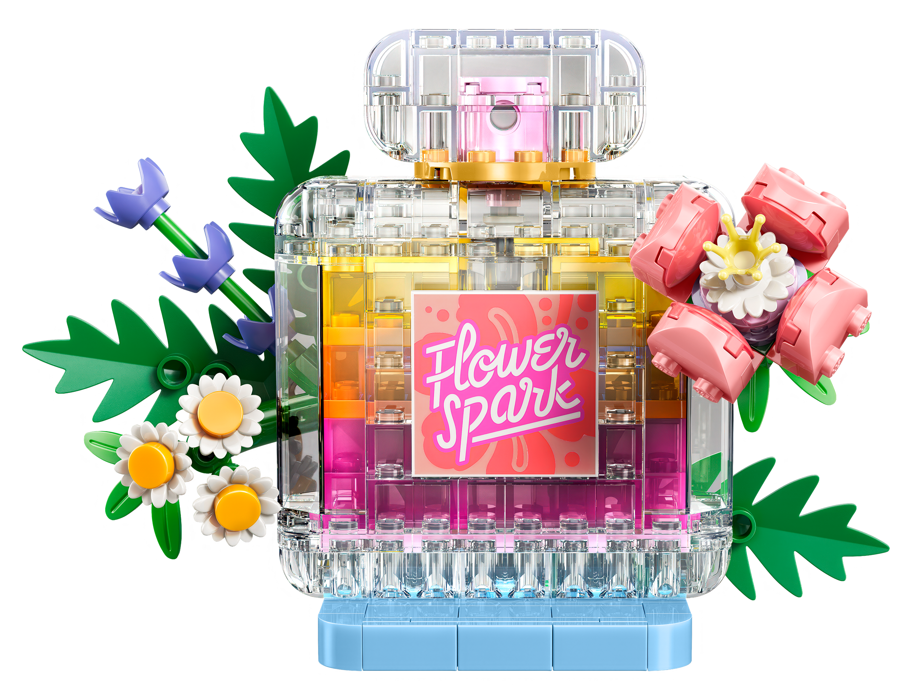 Image of LEGO Creator 3-in-1 Floral Decor Perfume Bottle Set