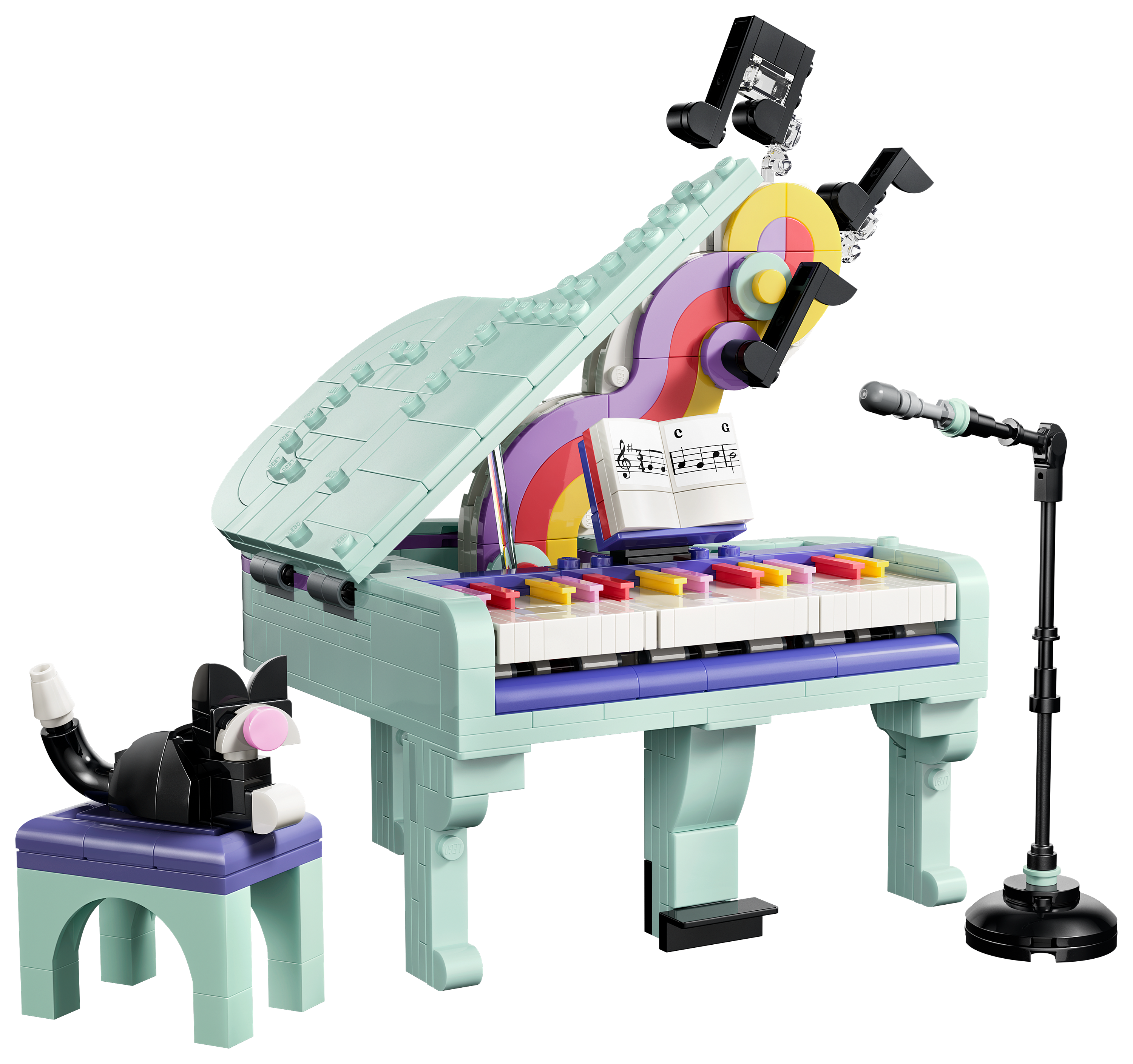 Image of LEGO Creator 3-in-1 Music Decor Piano with Cat Set