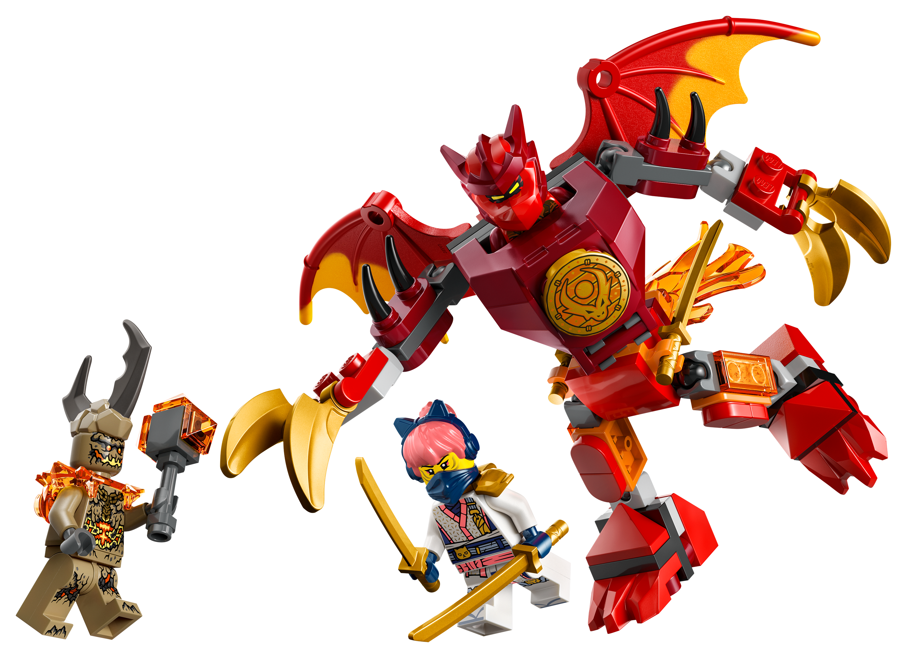 Image of LEGO NINJAGO Kai's Dragon Mech Battle Pack Set