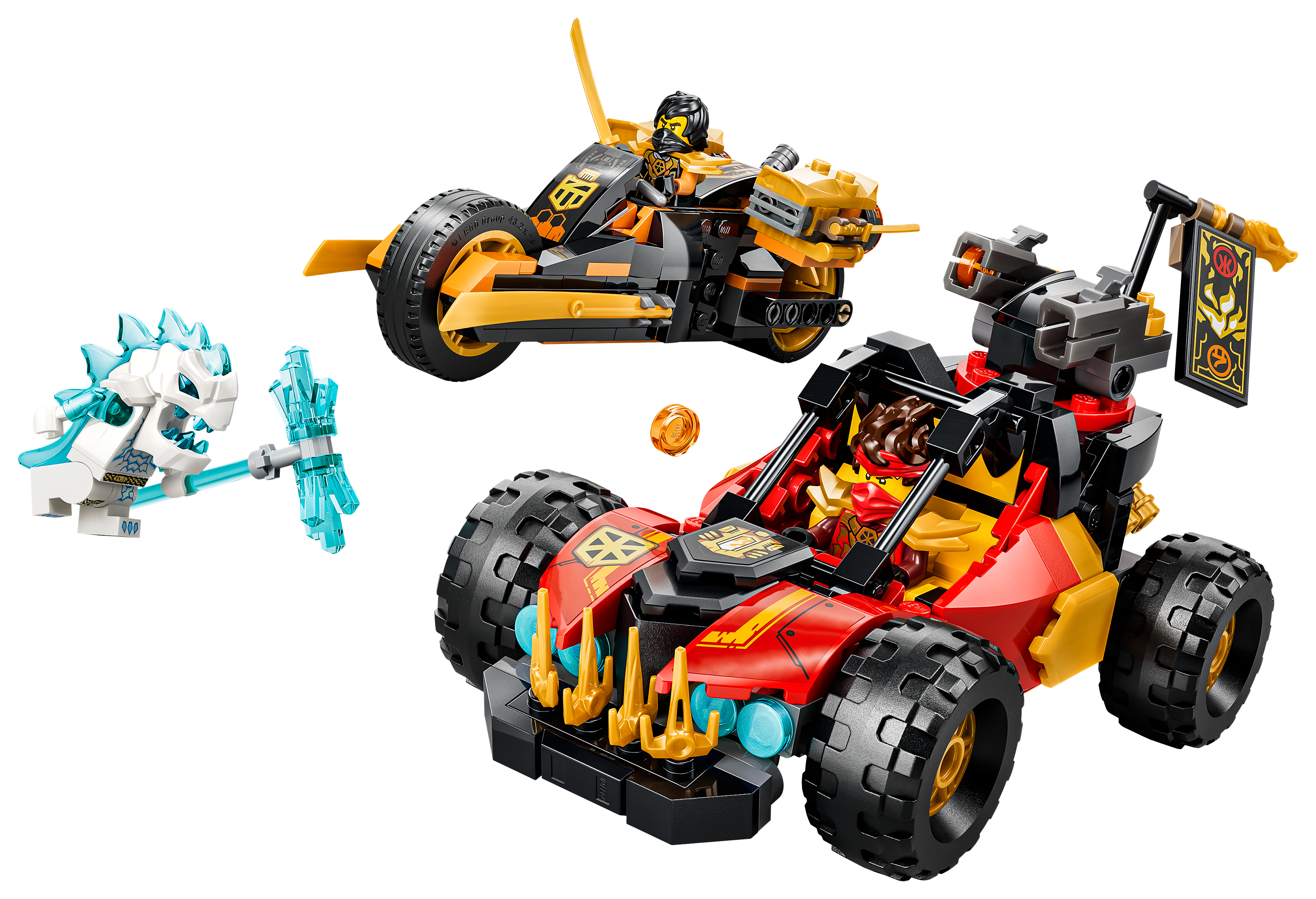 Image of LEGO Ninjago Kai and Cole's Combiner Vehicles Set