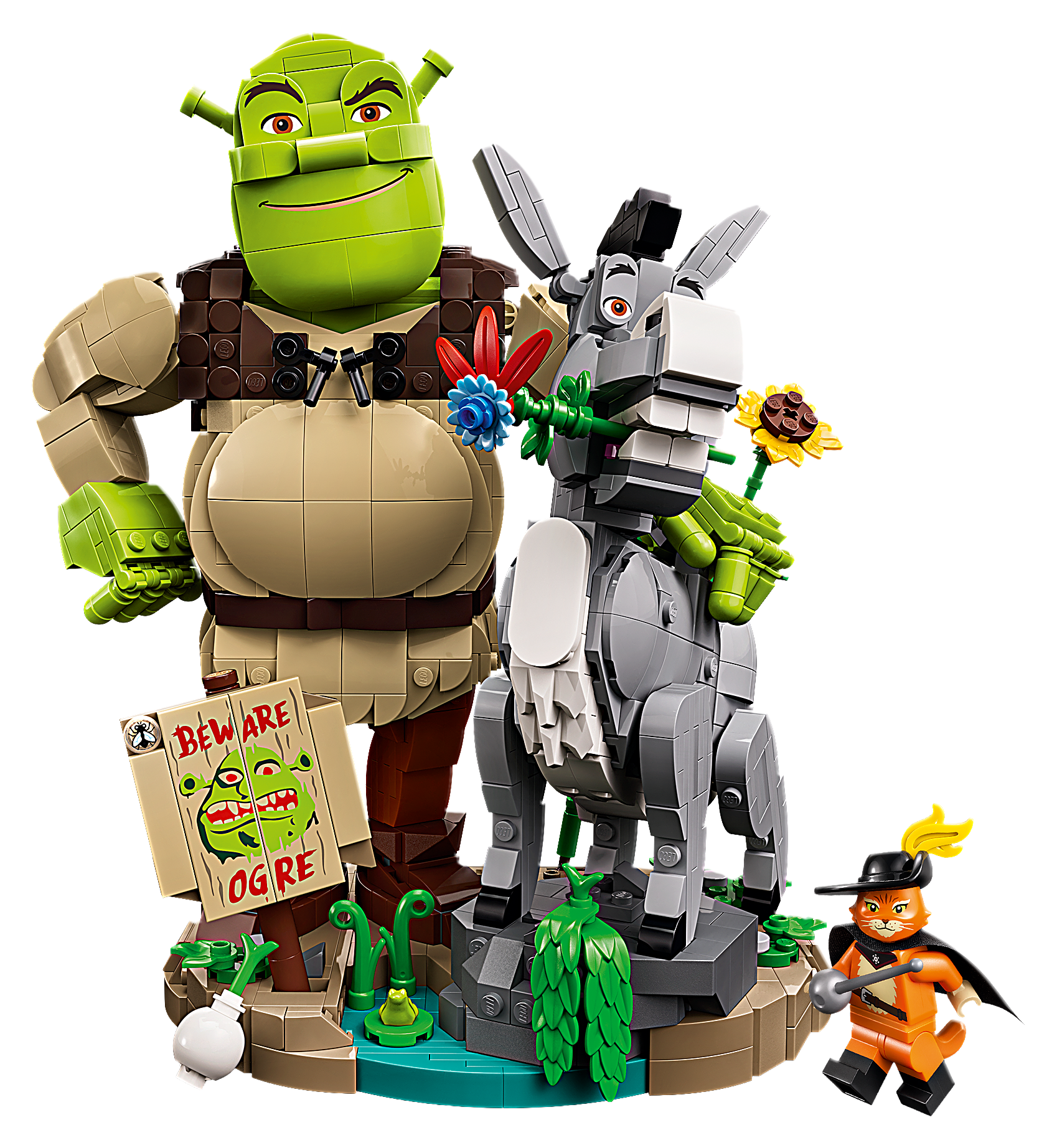 Image of LEGO Shrek, Donkey & Puss in Boots