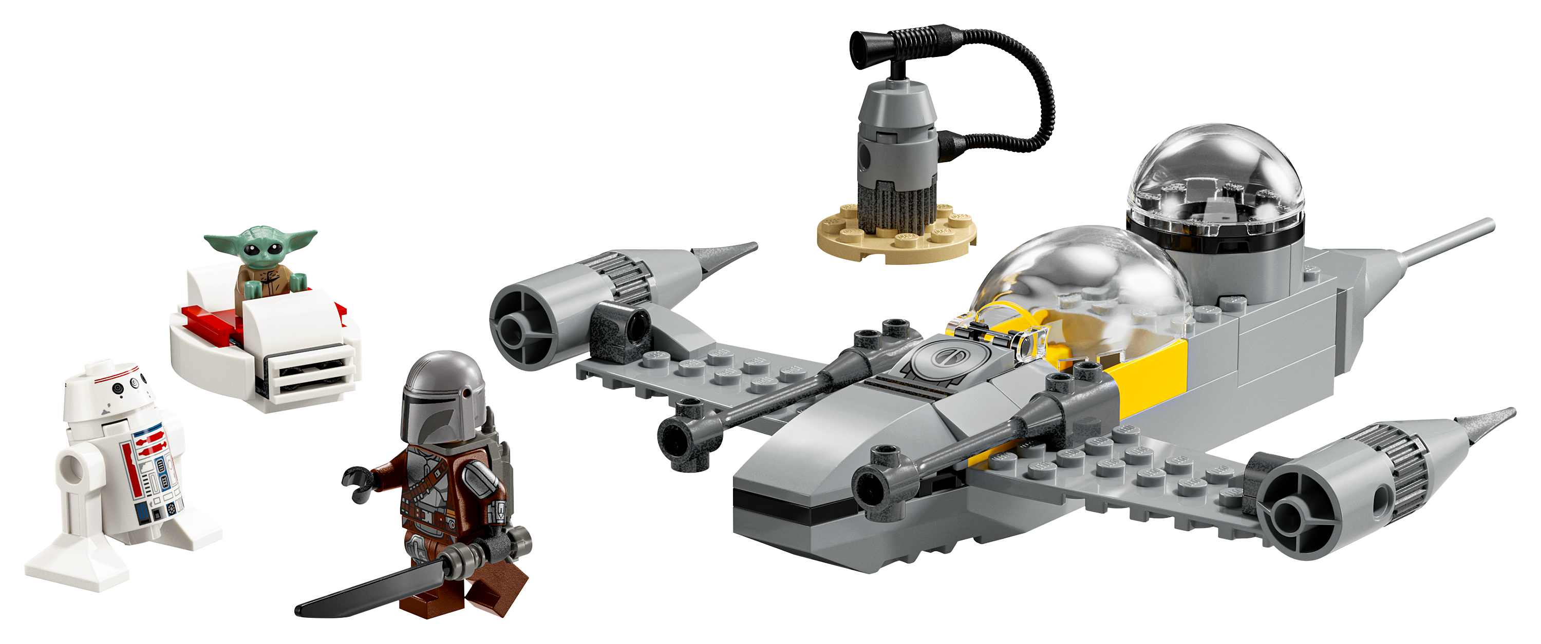 Image of LEGO Star Wars Mando and Grogu's N-1 Starfighter Set