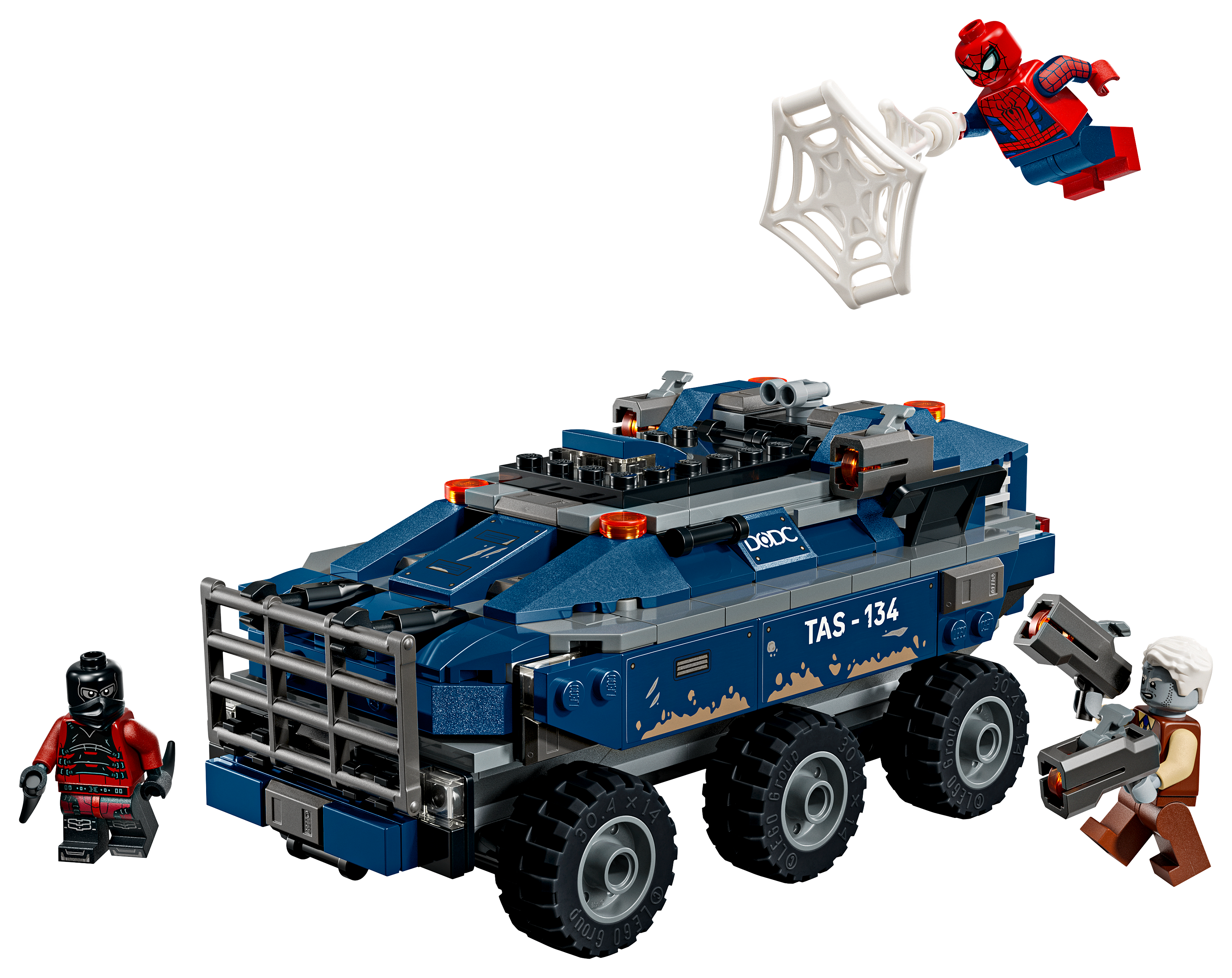 Image of LEGO Marvel Spider-Man Prison Transport Chase Set
