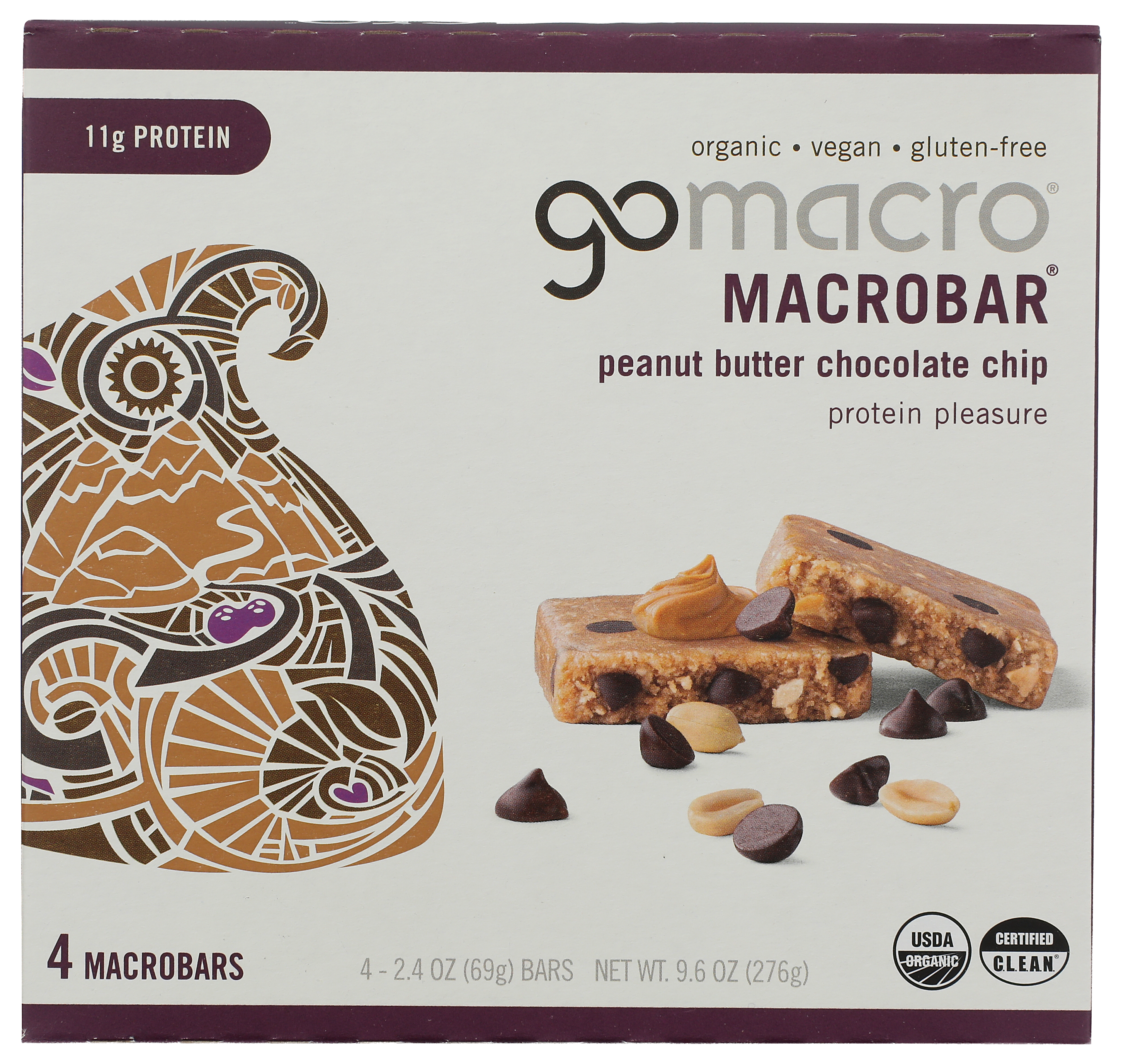 Image of GoMacro Peanut Butter Chocolate Chip Macrobar