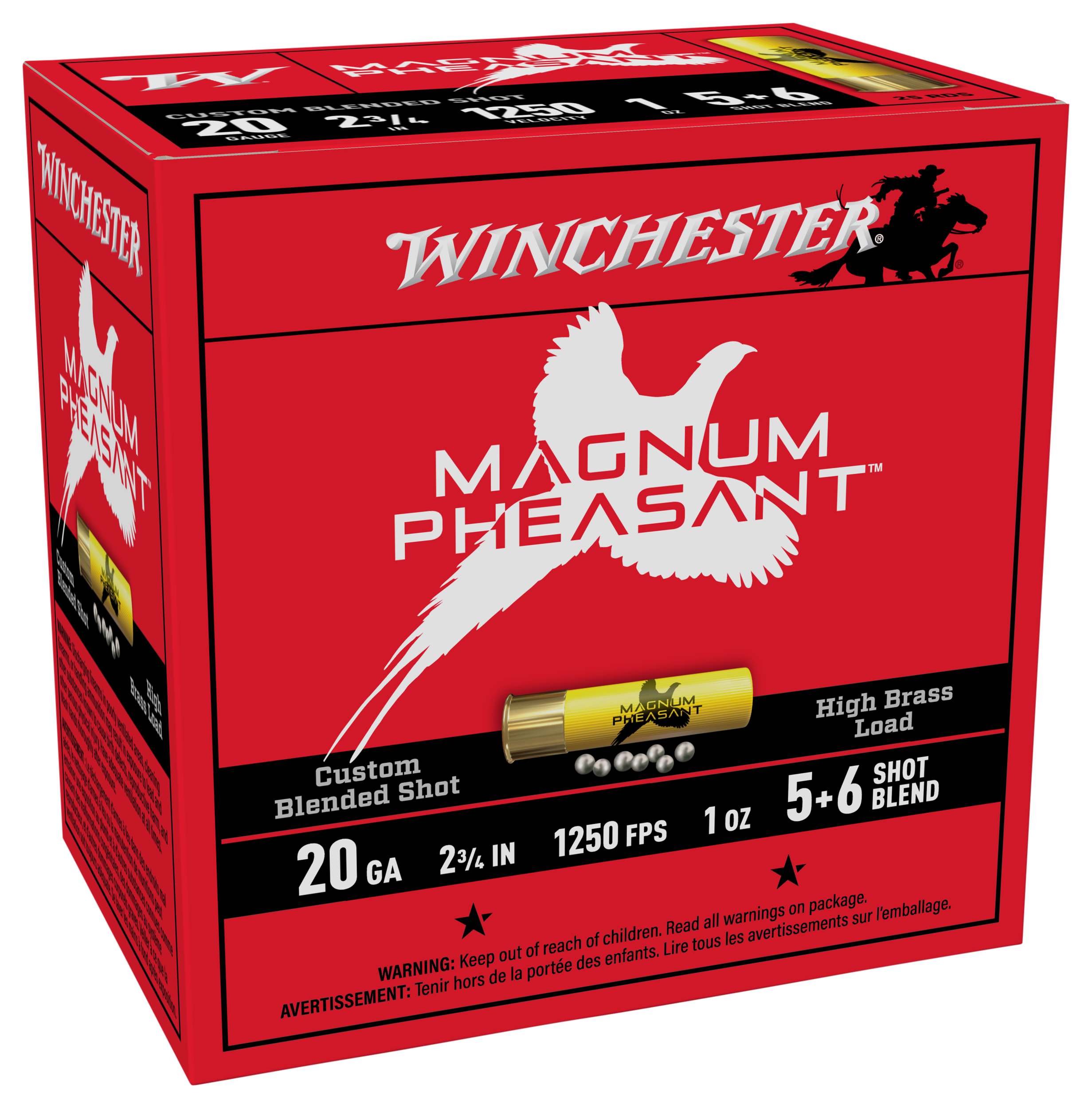 Image of "Winchester Magnum Pheasant 20 Ga. 2-3/4"" 1 oz. Shotshells - 25 Rounds"