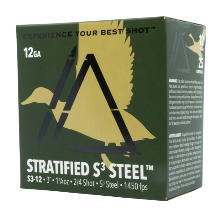 Apex Ammunition Apex Ammunition Stratified Waterfowl Series S3 Steel 12-Ga. 3" 1-1/4 Oz. Shotshells - #2/4 - 25 Rounds - $27.99 at Bass Pro Shops