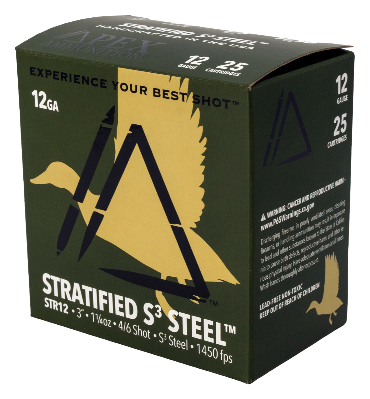 Apex Ammunition Apex Ammunition Stratified Waterfowl Series S3 Steel 12-Ga. 3" 1-1/4 Oz. Shotshells - #4/6 - 200 Rounds - $219.99 at Bass Pro Shops