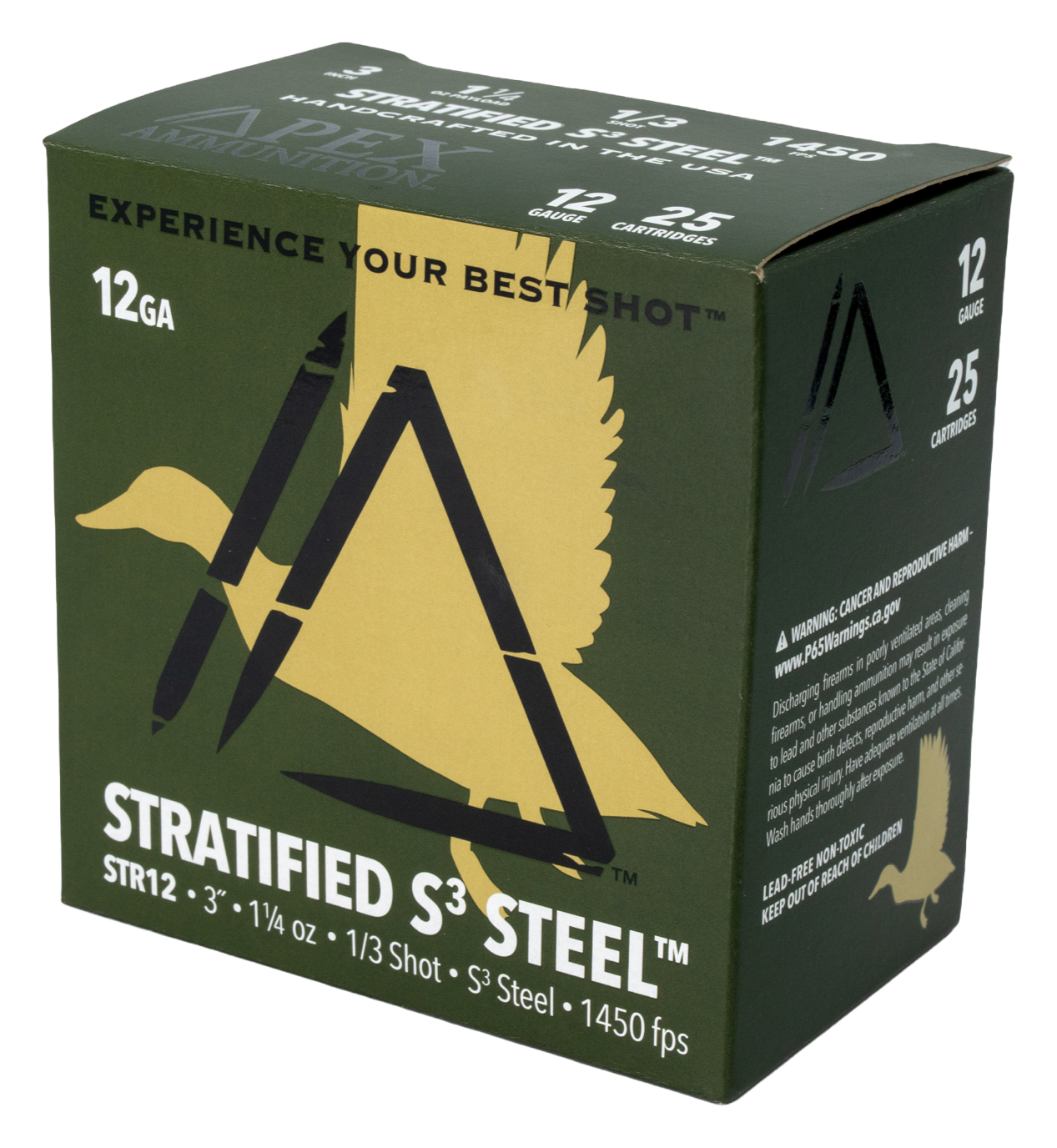 Apex Ammunition Apex Ammunition Stratified Waterfowl Series S3 Steel 12-Ga. 3" 1-1/4 Oz. Shotshells - #1/3 - 25 Rounds - $27.99 at Bass Pro Shops