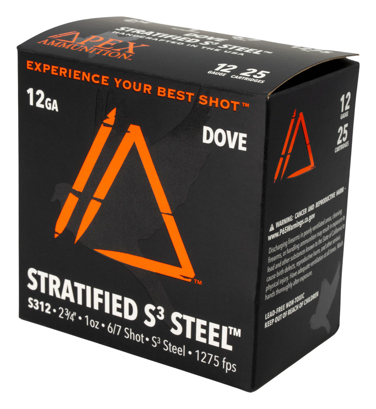 Image of "Apex Ammunition Stratified Dove S3 Steel 12-Ga. 2-3/4"" 1 Oz. Shotshells"