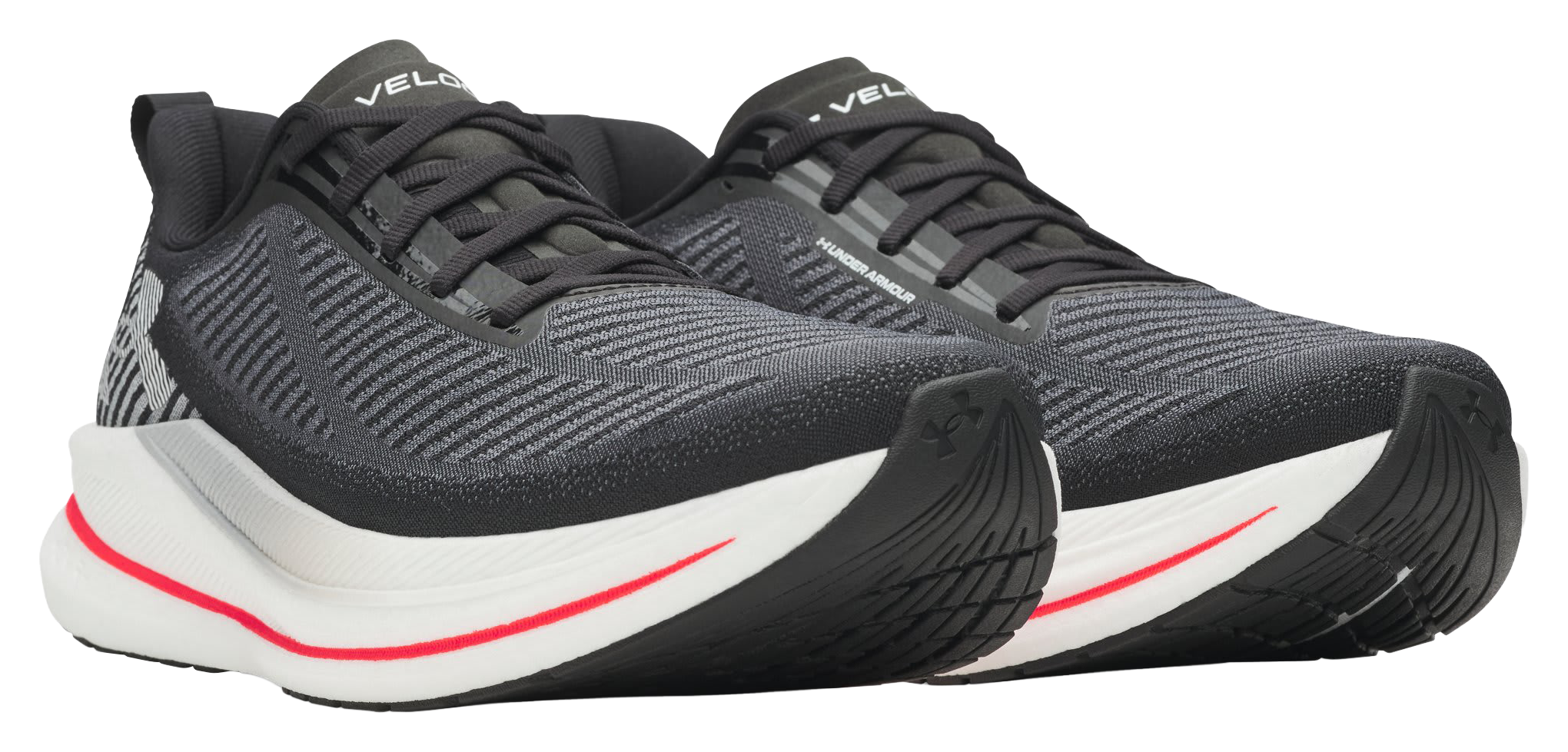 Image of Under Armour Velociti SPD 5 Running Shoes for Men - Black/Mod Gray/White